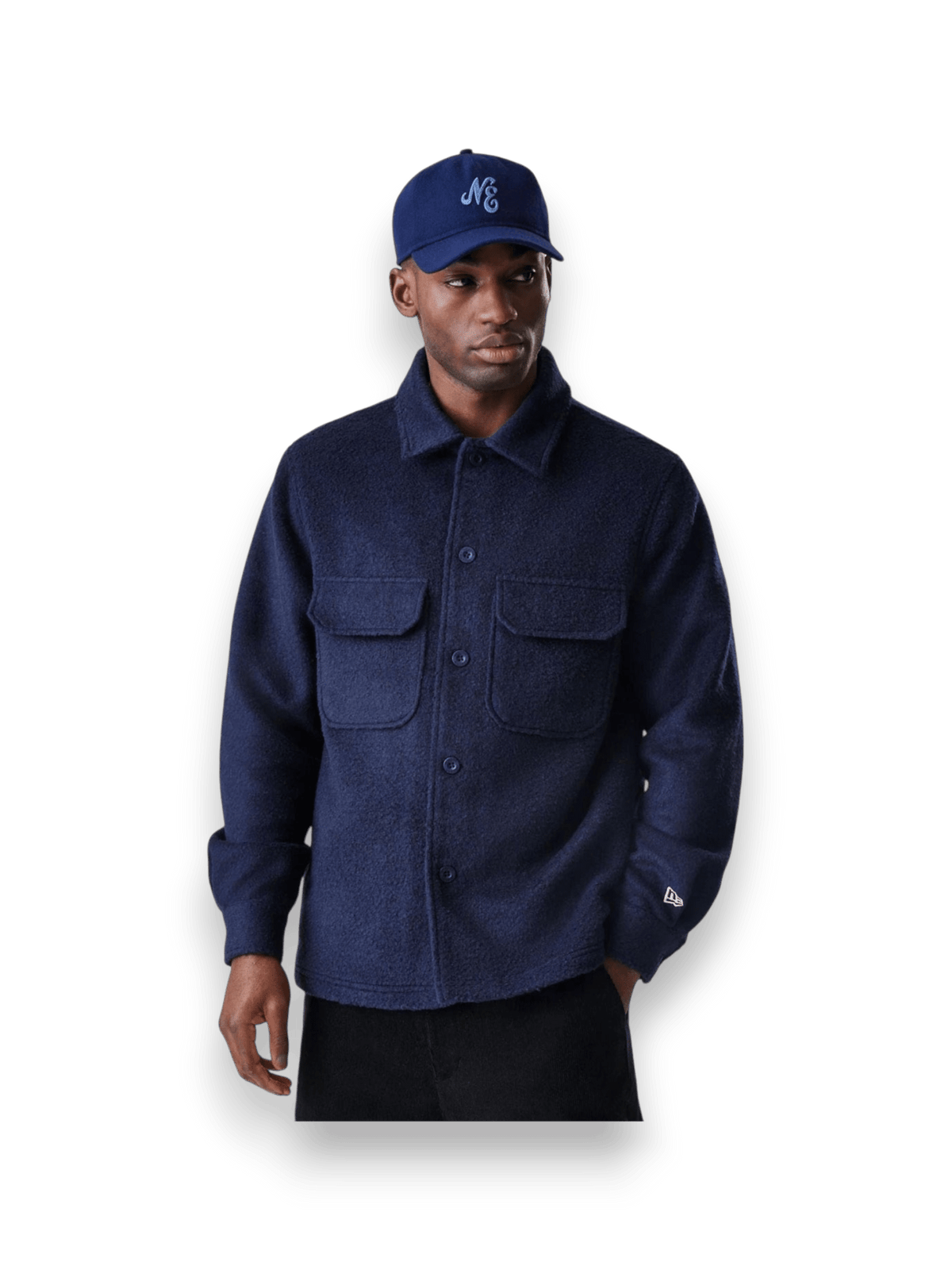 New Era Shacket Blue