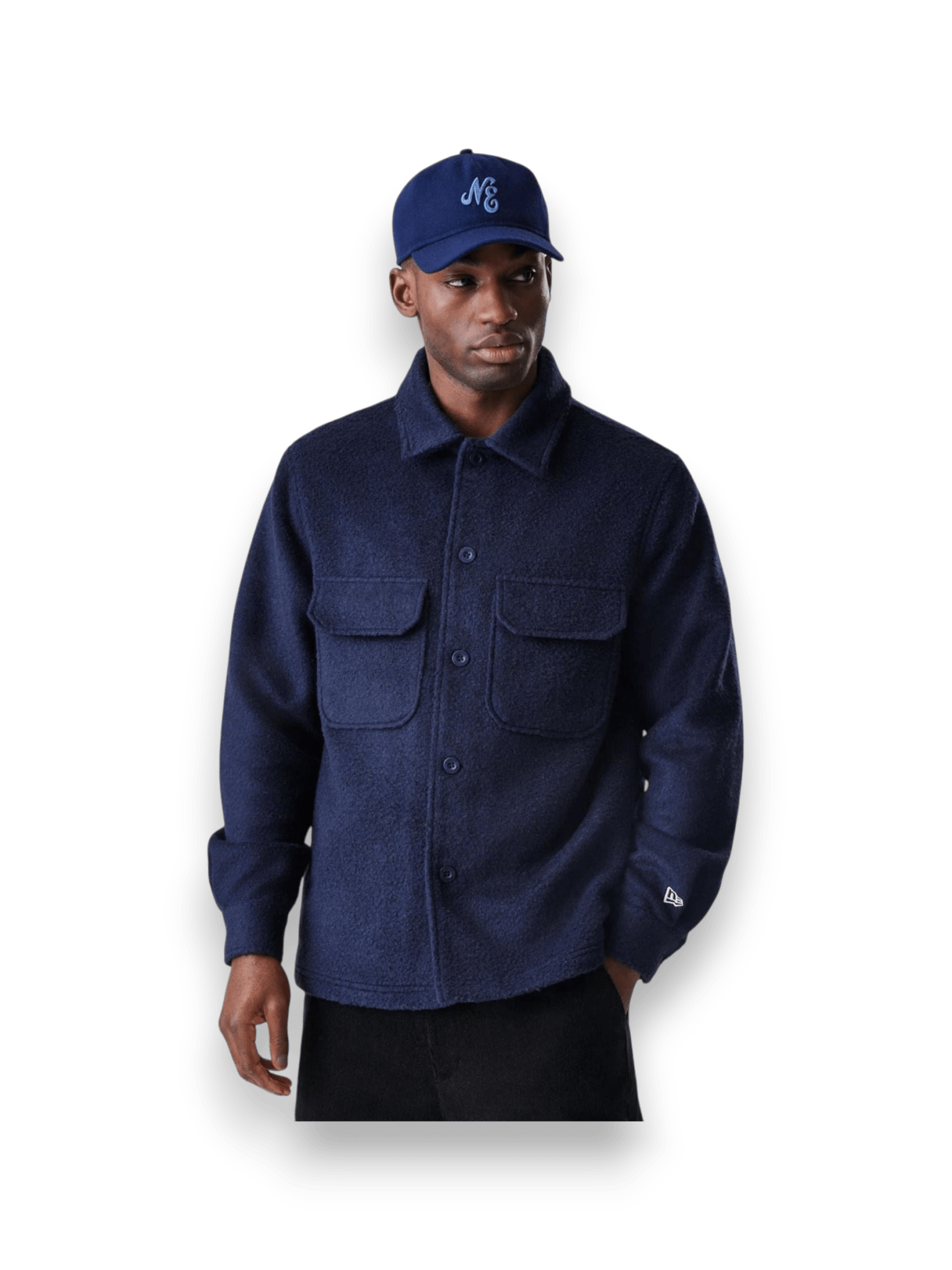 New Era Shacket Blue