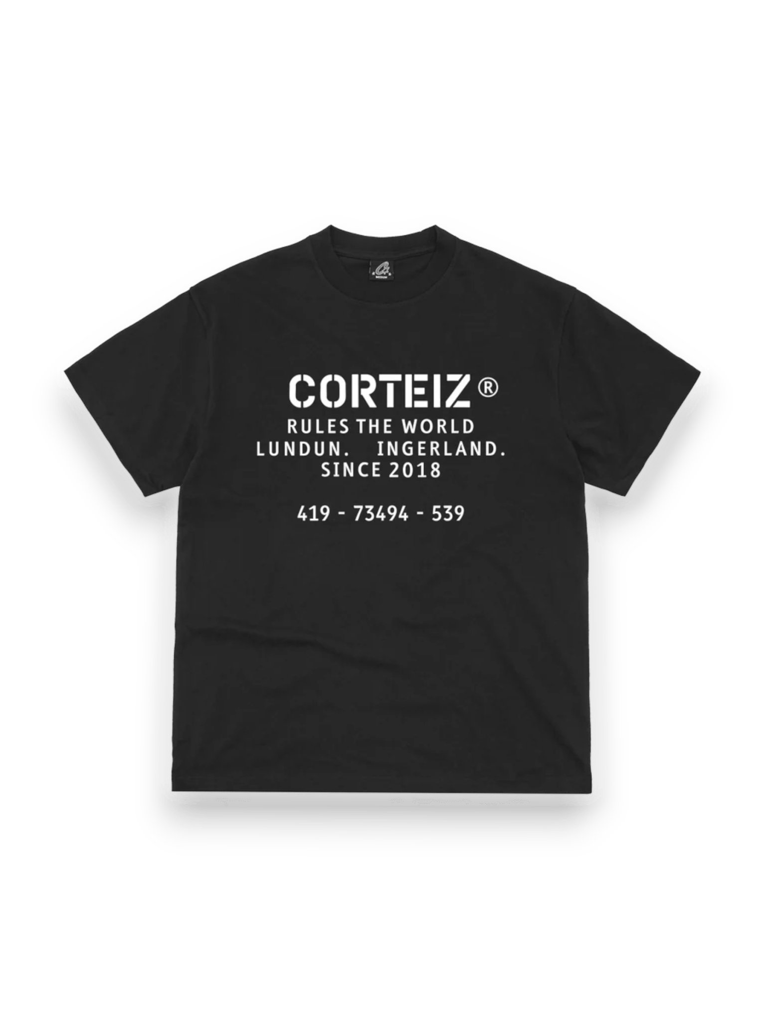 Corteiz OG Stencil Tee Black