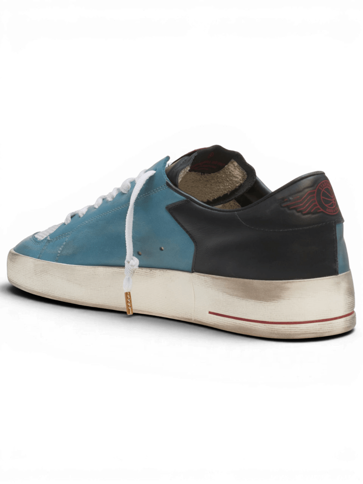 Golden Goose Stardan Petroleum, White And Black