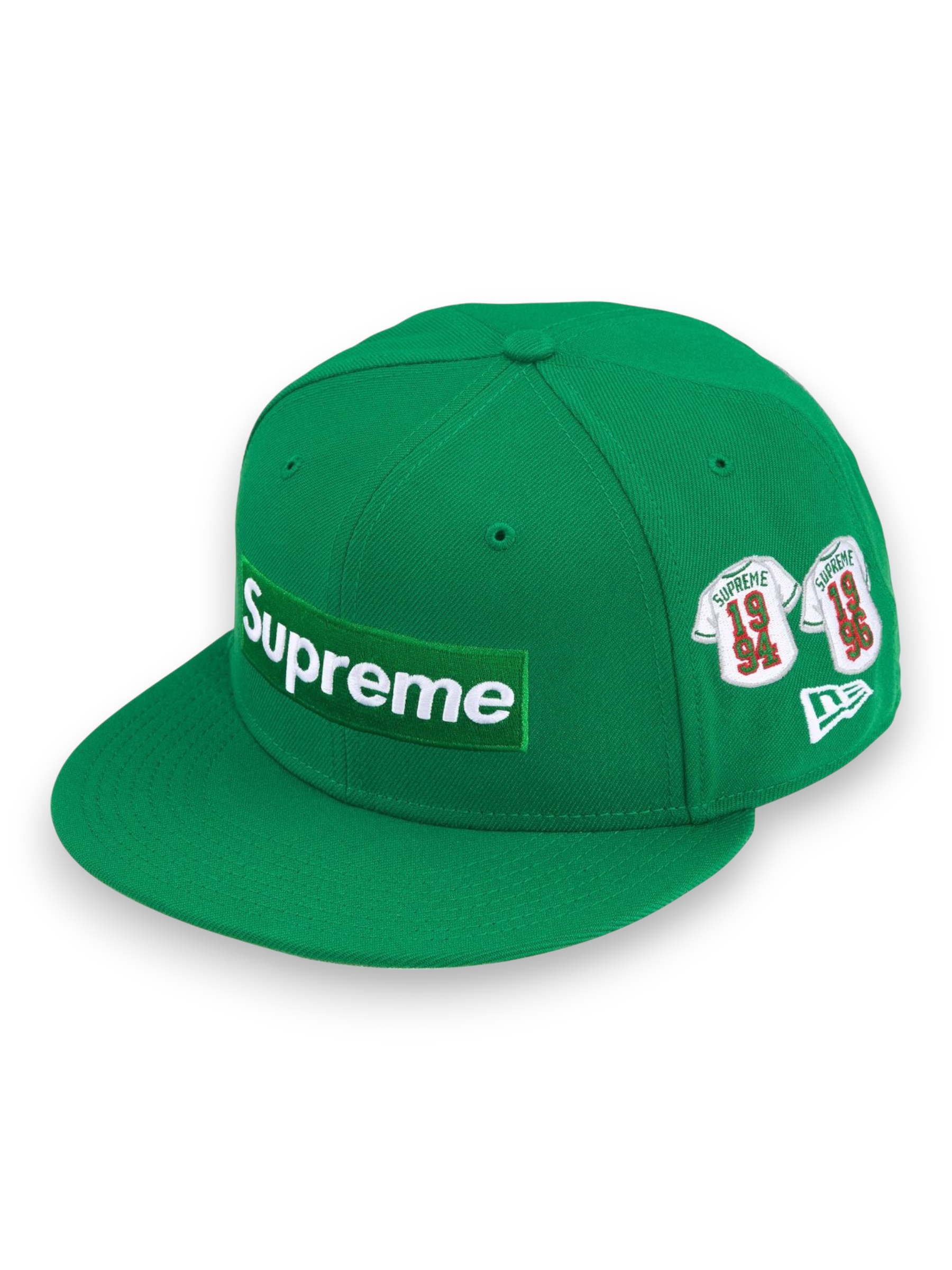 Supreme Jerseys Box Logo New Era Fitted Hat Green