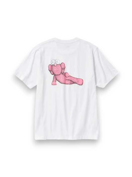 KAWS x Uniqlo UT Short Sleeve Graphic T-shirt (US Sizing) White/Rose