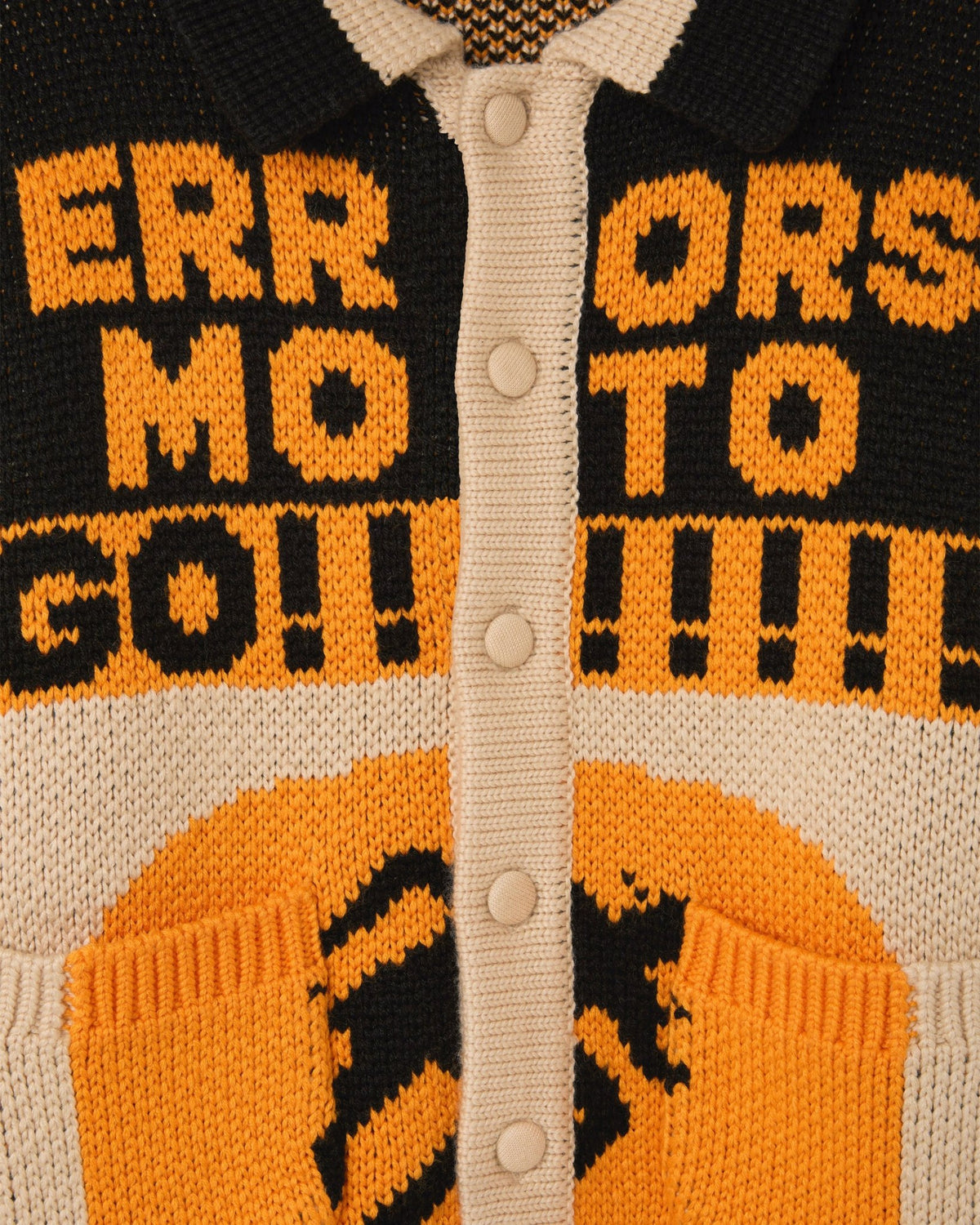 House Of Errors Thick Knit Moto Cardigan 