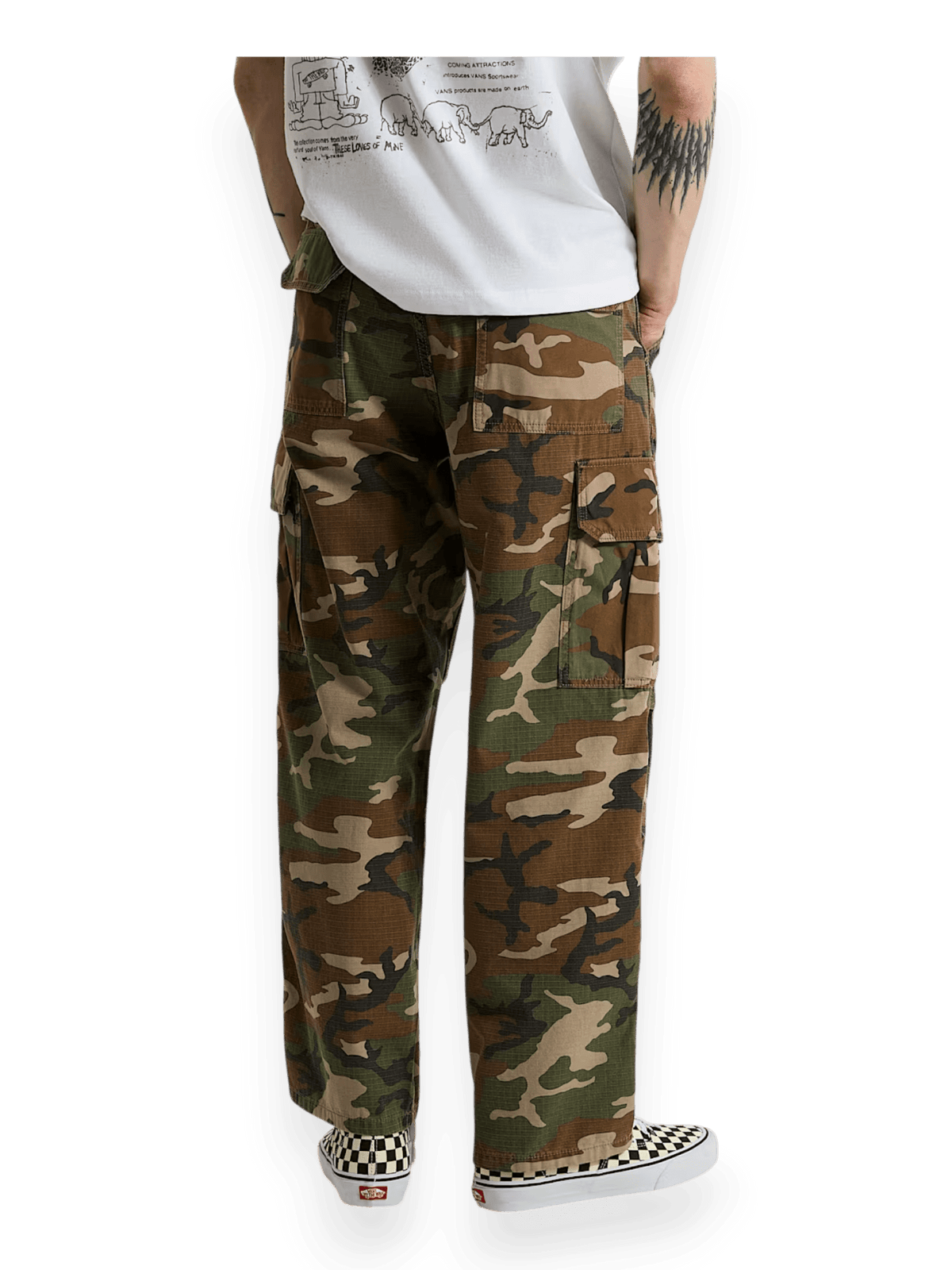 Vans Para Baggy AOP Cargo Pant Aluminum Camo