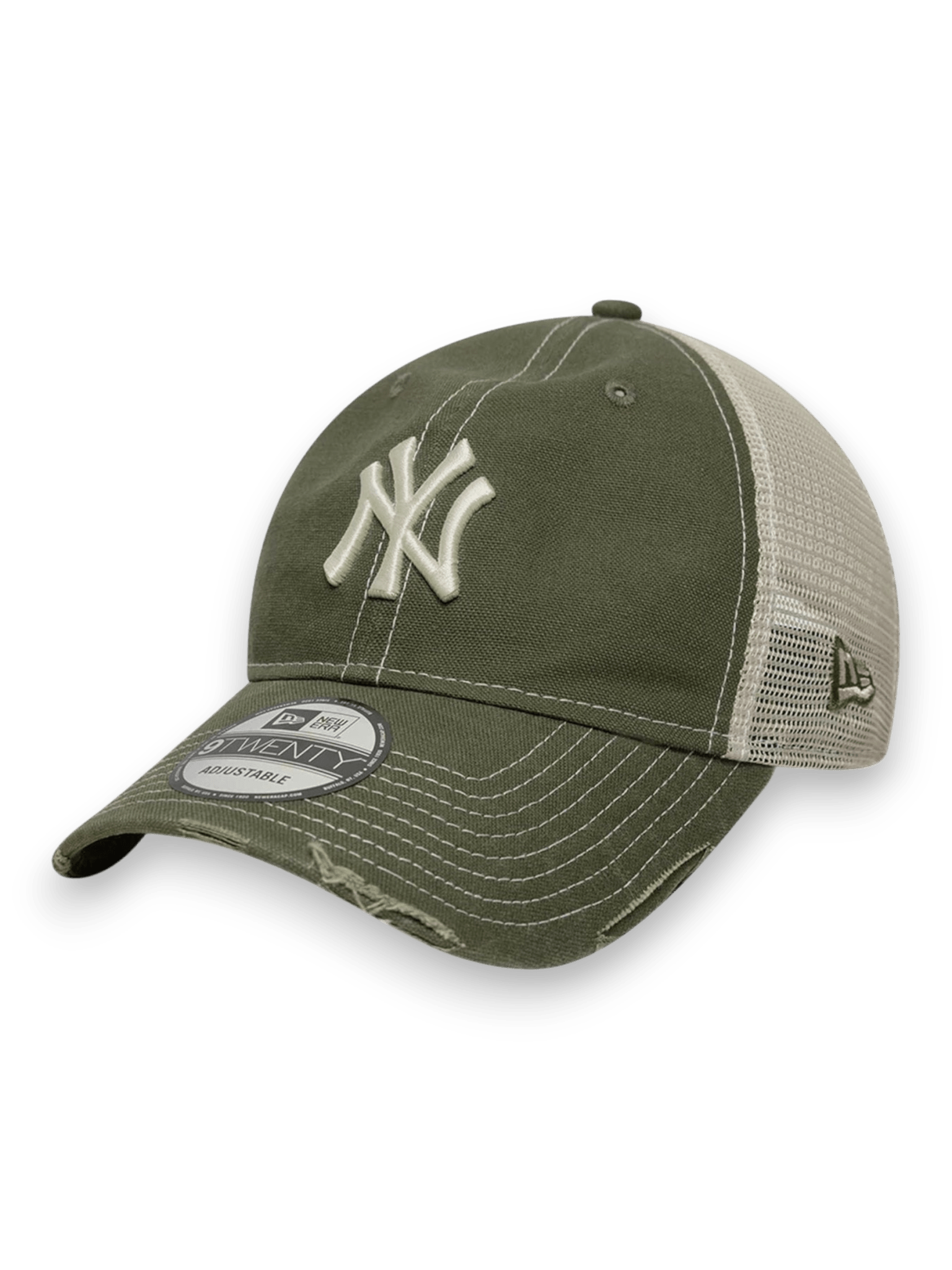 New Era Cap 9TWENTY Trucker New York Yankees MLB Cotton Canvas Green