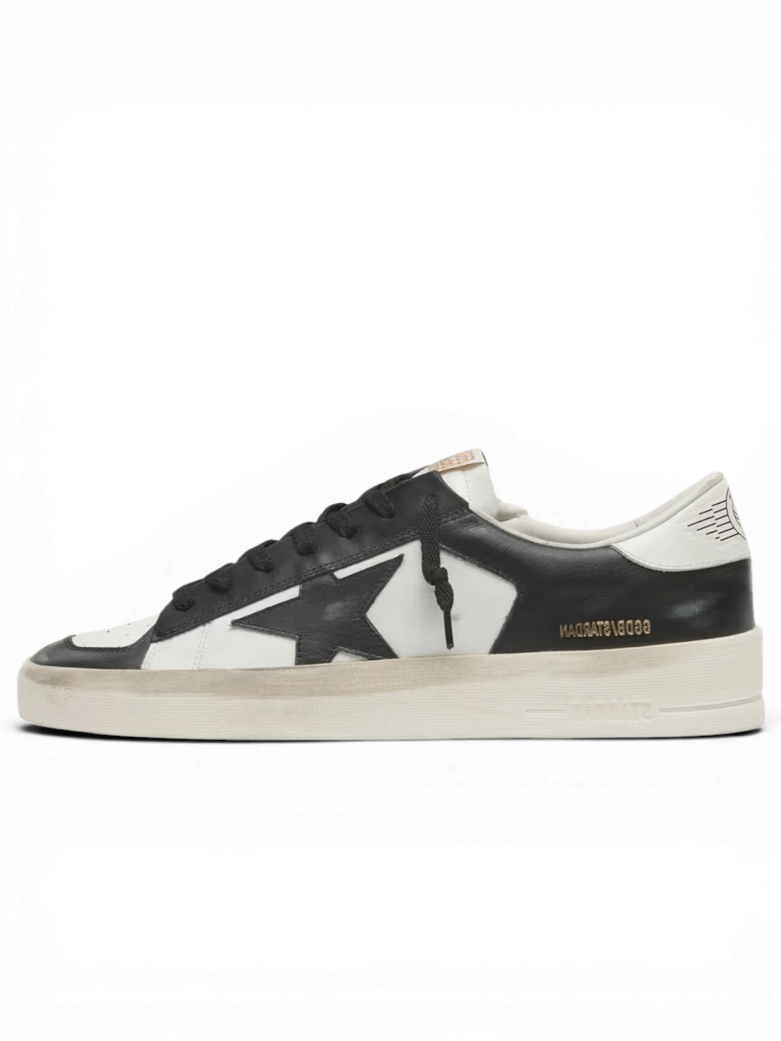 Golden Goose Stardan Uomo in pelle bianca e nera