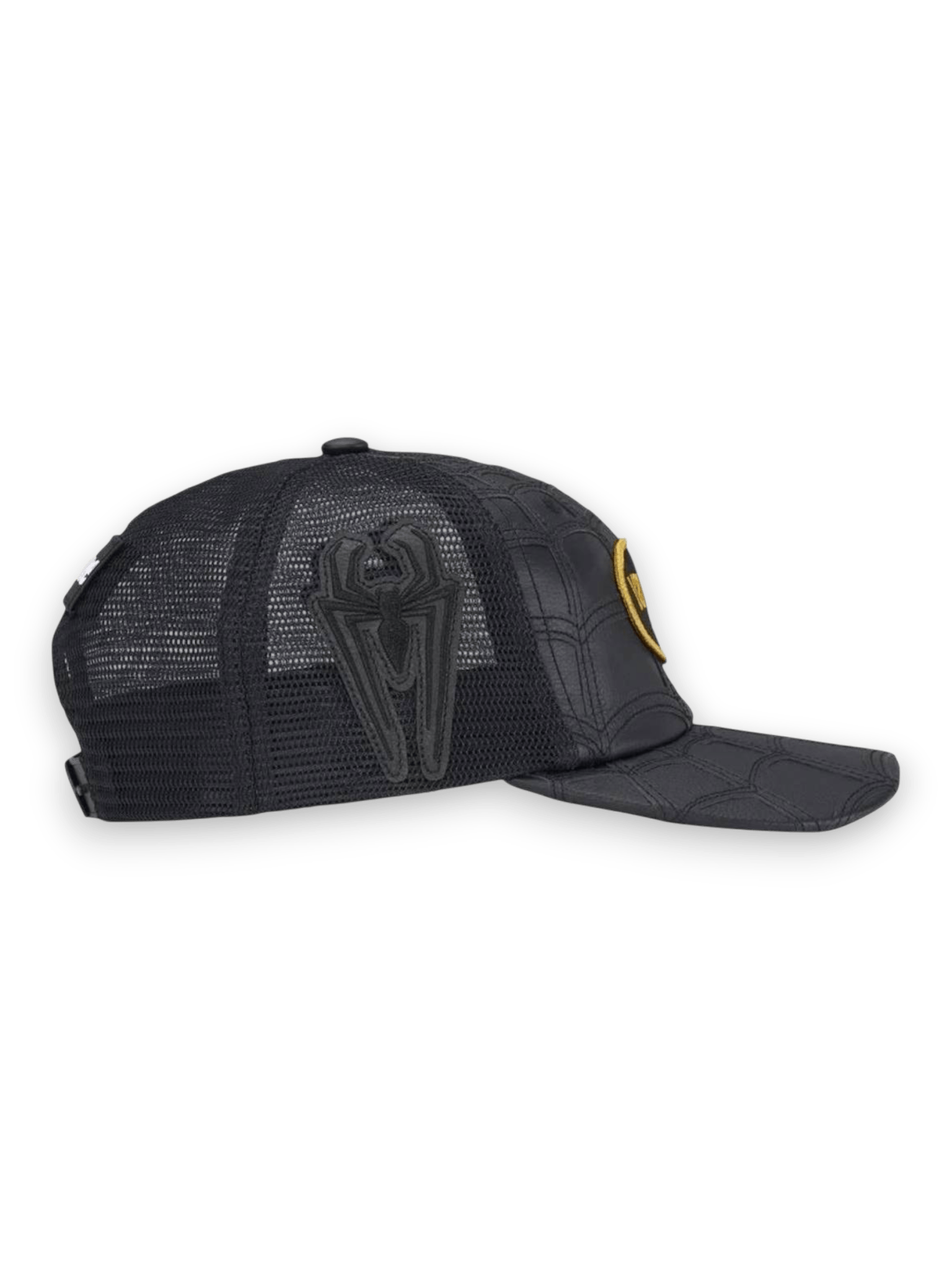 Supreme Vanson Leathers Spider-Man Mesh Back 6-Panel Hat Black