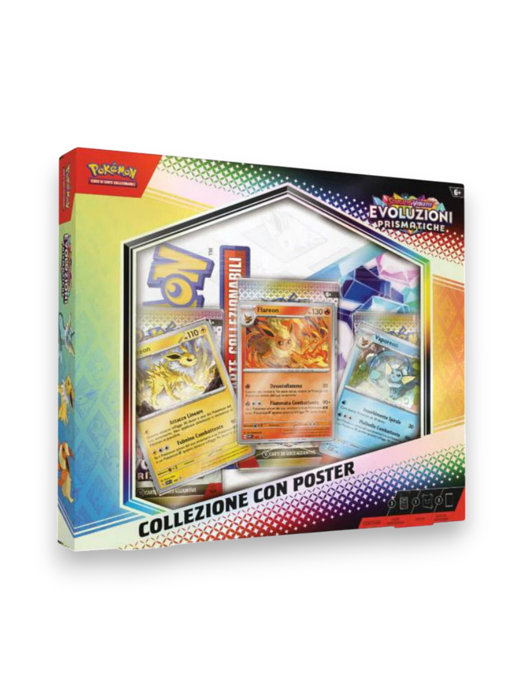 Pokémon Scarlatto e Violetto Evoluzioni Prismatiche Collezione con Poster