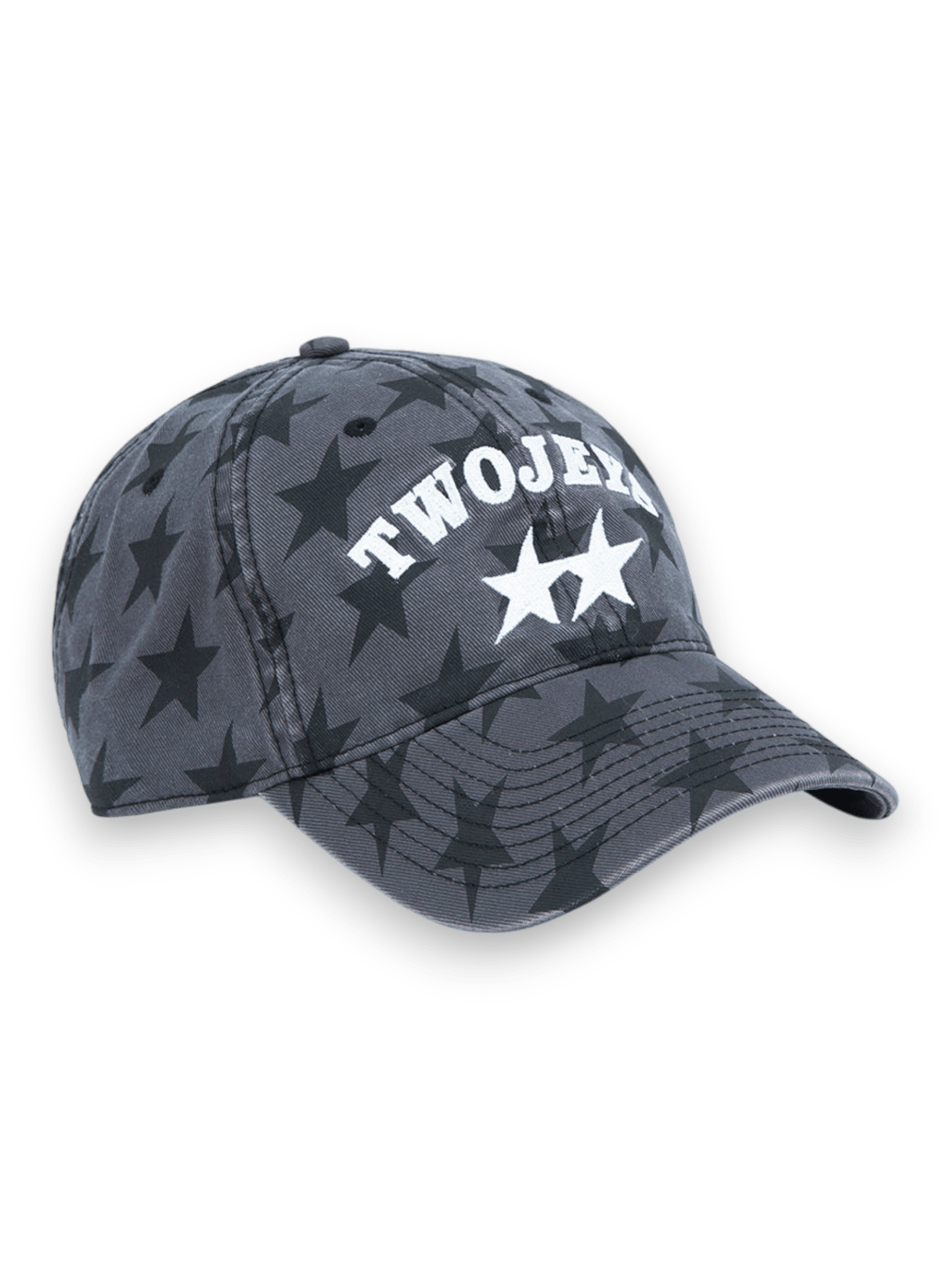 Twojeys All-Over Black Dad Cap