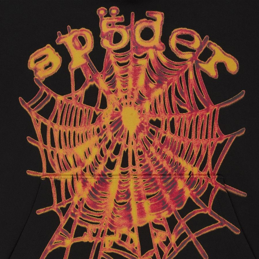 Sp5der OG Web Hoodie Black