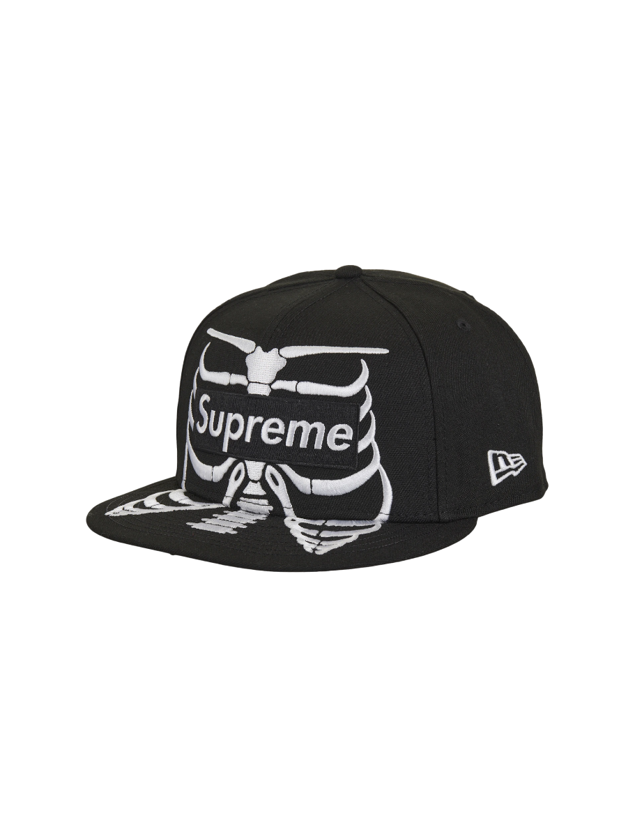 Supreme Bones Box Logo New Era 59Fifty Cap Black