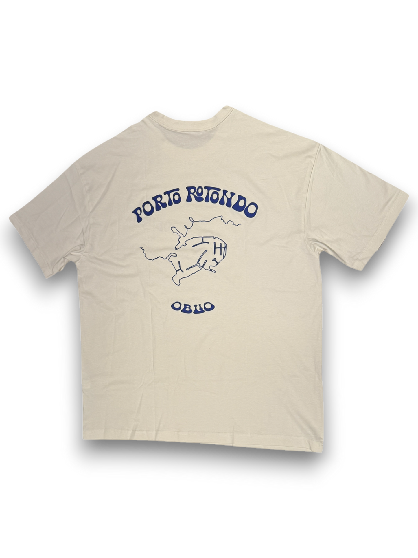 Oblio T-shirt Porto Rotondo Cream/Blue