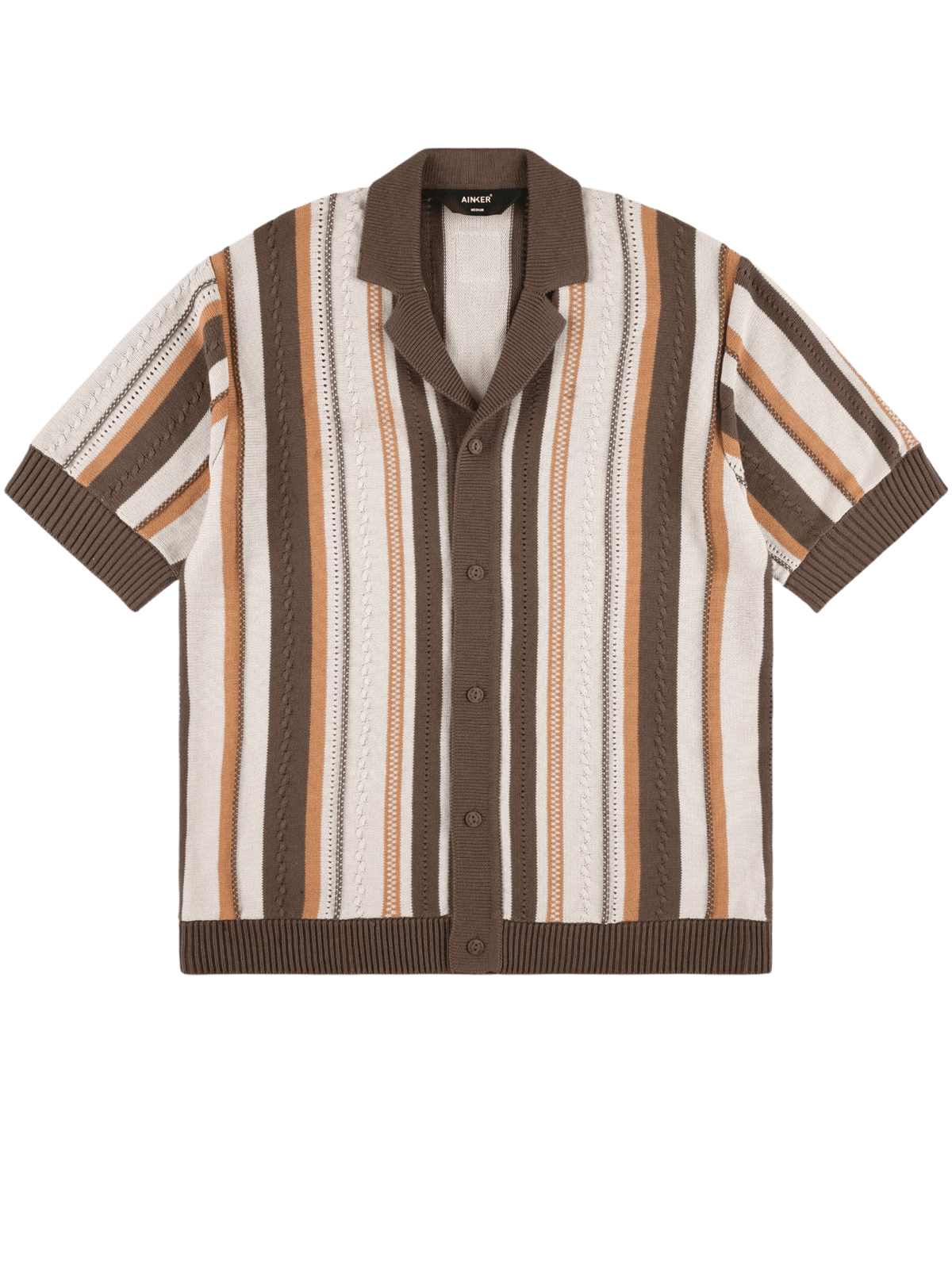 AINKER Brown Knit 720 Shirt
