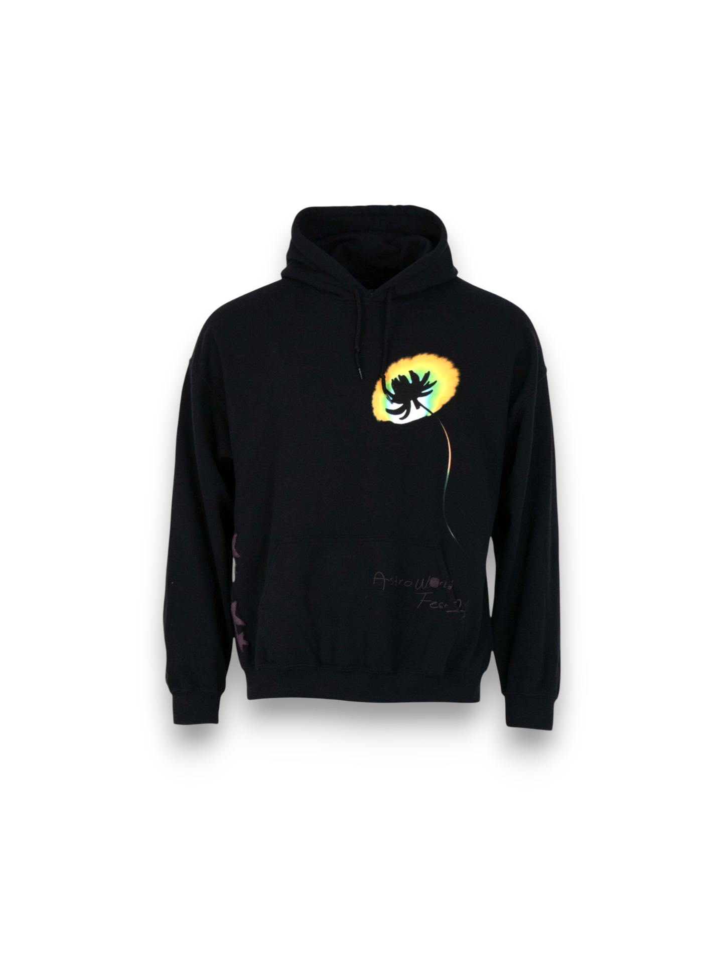 Travis Scott Astrofest Face Melt Hoodie Black