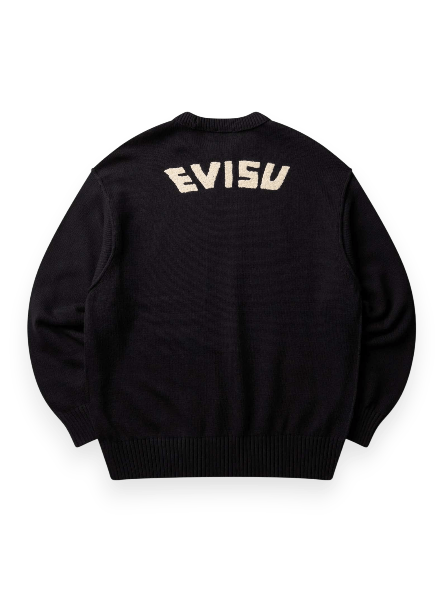 Evisu Sweater Logo Embroidery Knit Pullover