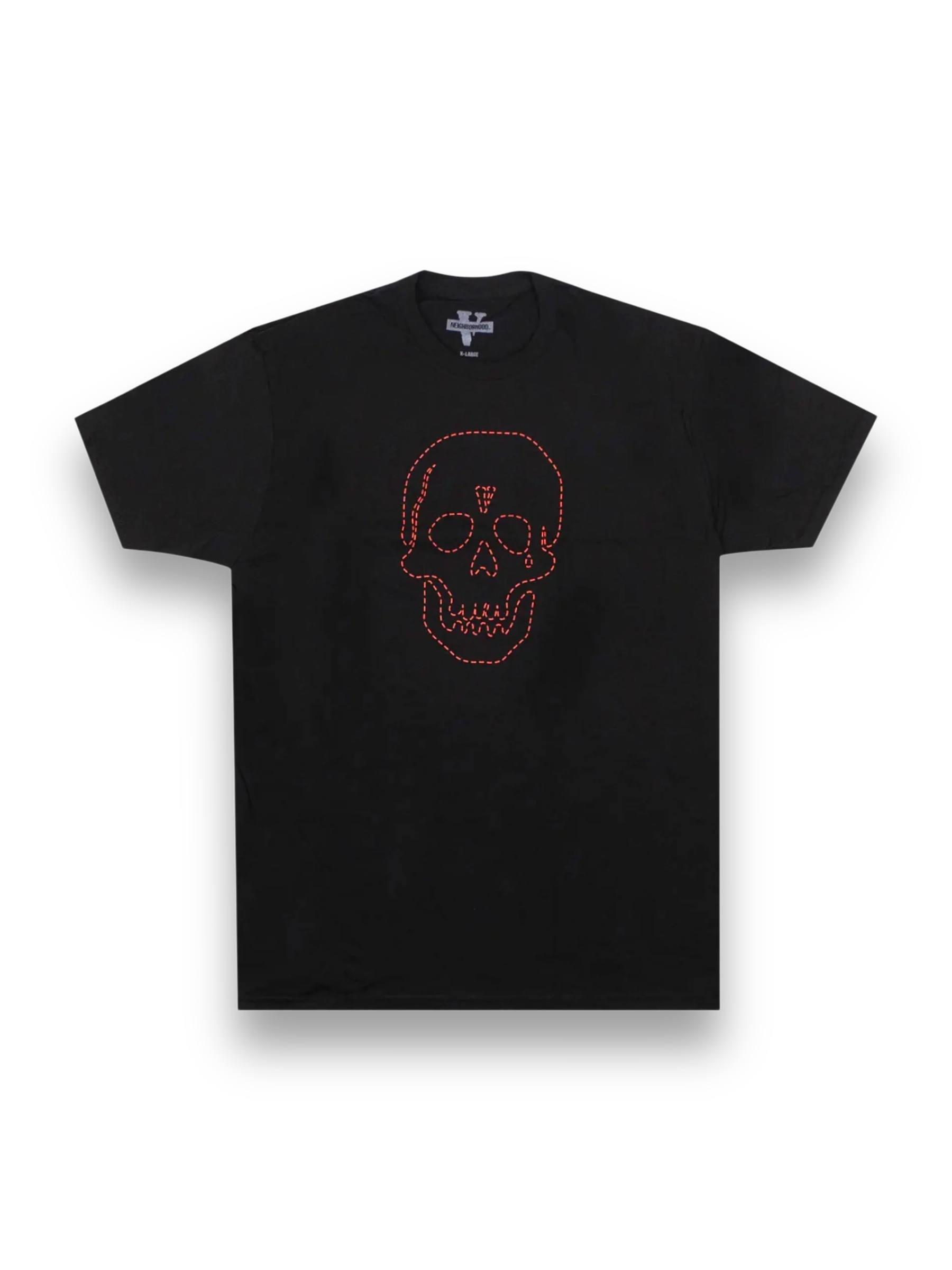 Vlone x Neighborhood Skull T-Shirt Black/Red