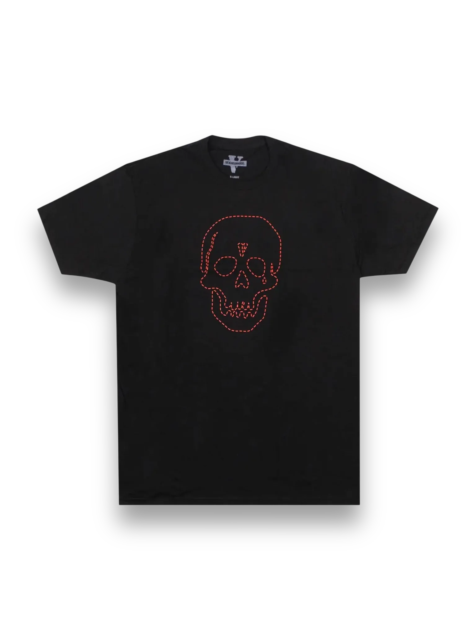 Vlone x Neighborhood Skull T-Shirt Black/Red