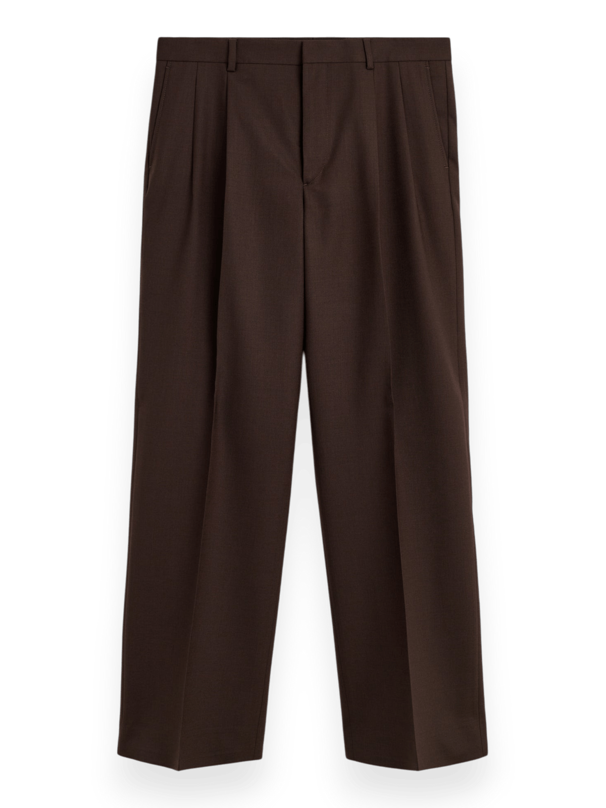 Sunflower Wide Pleated Trouser Brown