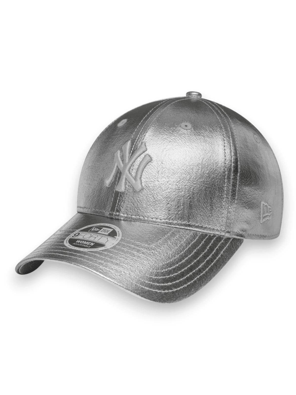 New Era 9FORTY New York Yankees MLB Metallic Argento
