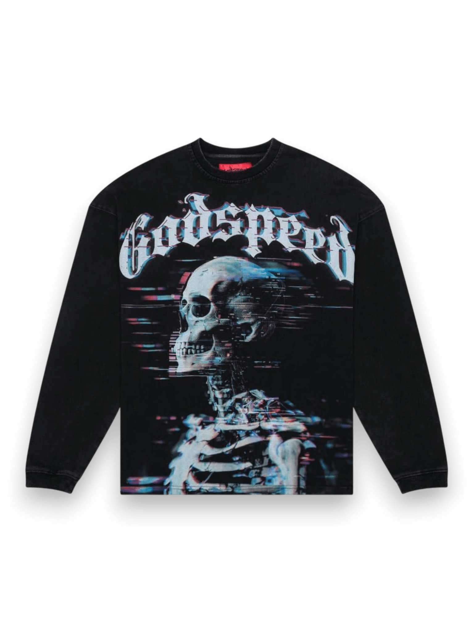 Godspeed Glitchy Longsleeve Black