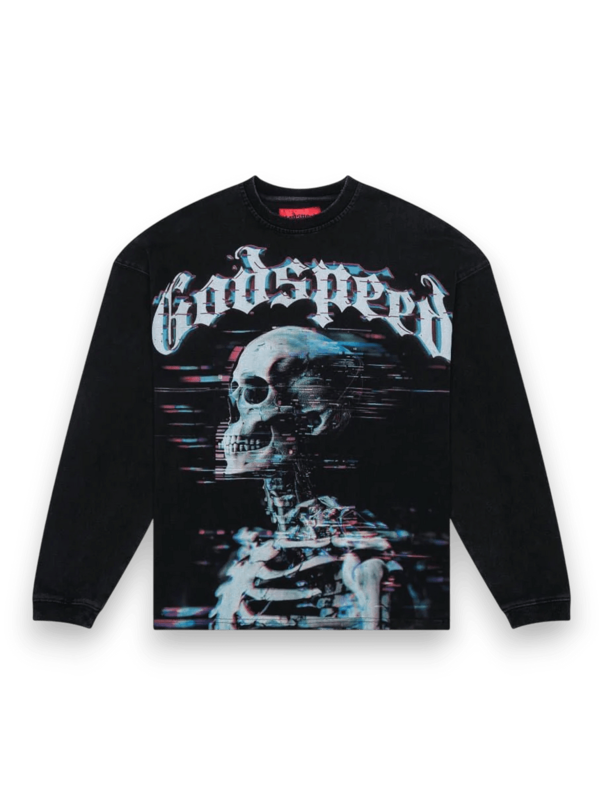 Godspeed Glitchy Longsleeve Black