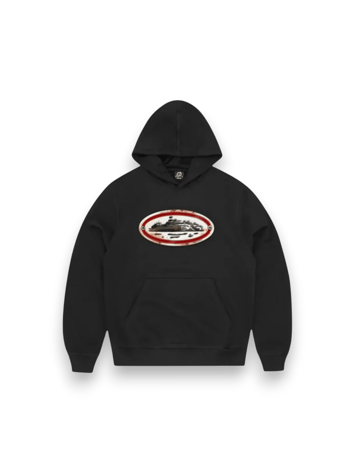 Corteiz Rusty Alcatraz Hoodie Black