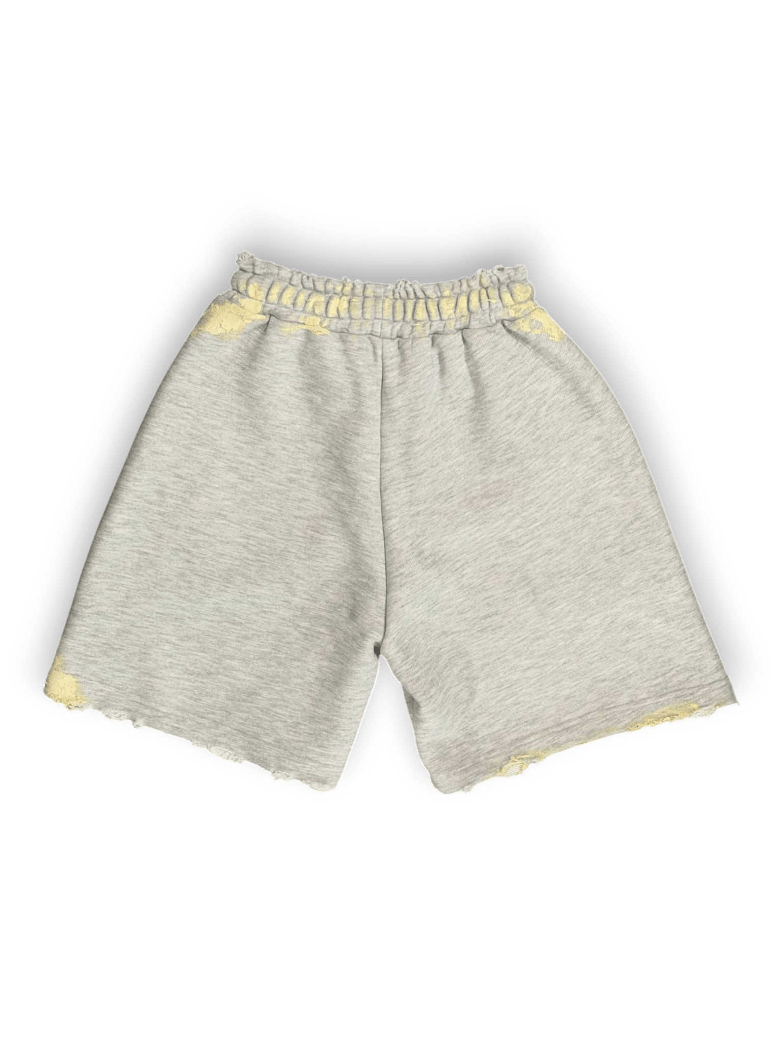 STAY HUMAN ON EARTH DIRTY DESTROYED HEATER GREY SHORTS