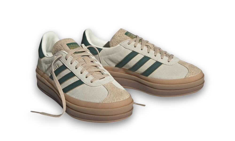 Adidas Gazelle Bold Magic Beige Collegiate Green