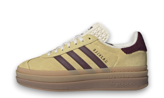 Adidas Gazelle Bold Almost Yellow Maroon