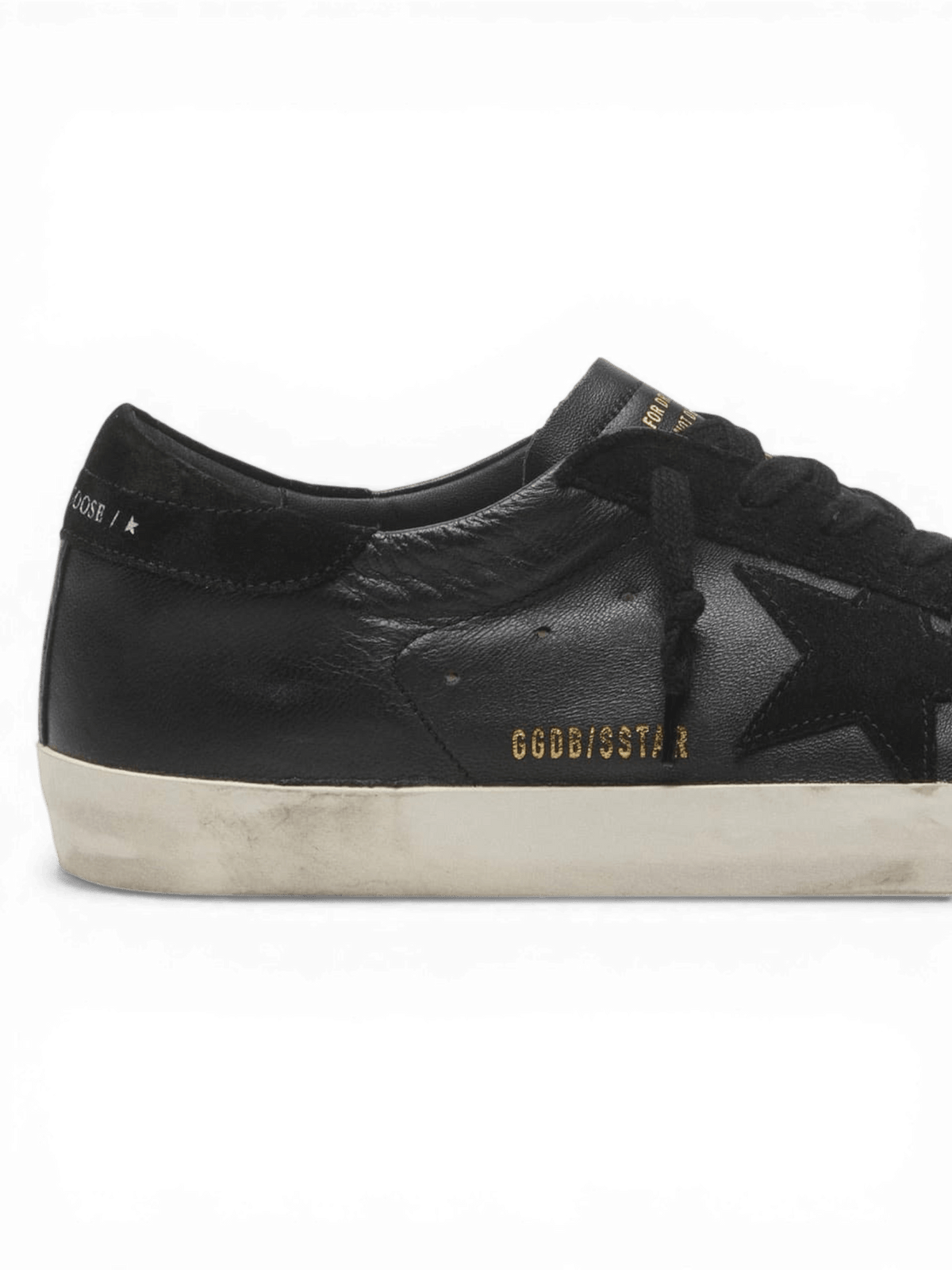 Golden Goose Super-Star Leather Black And Suede Star