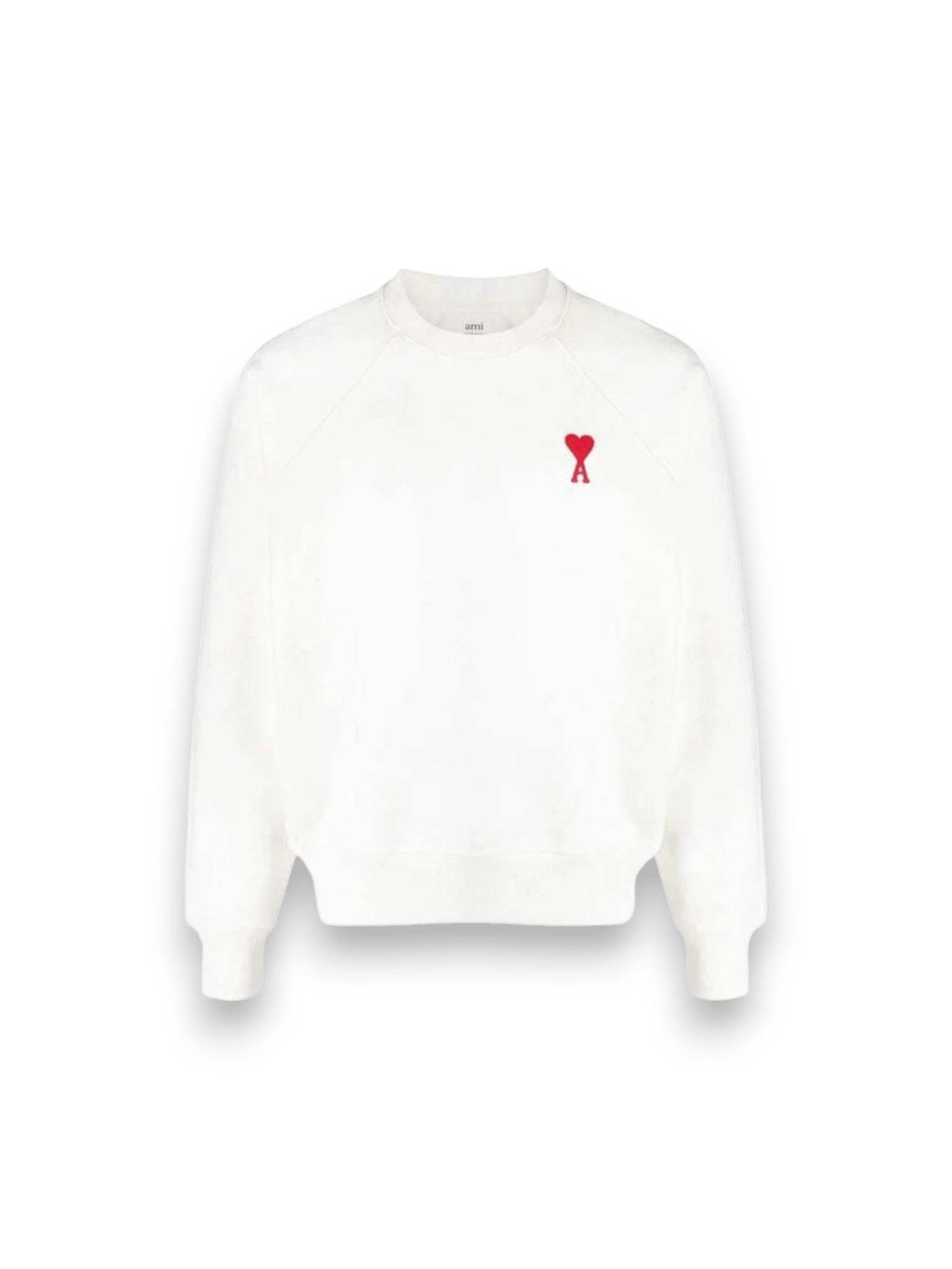 Ami Paris Logo Sweatshirt White/Red