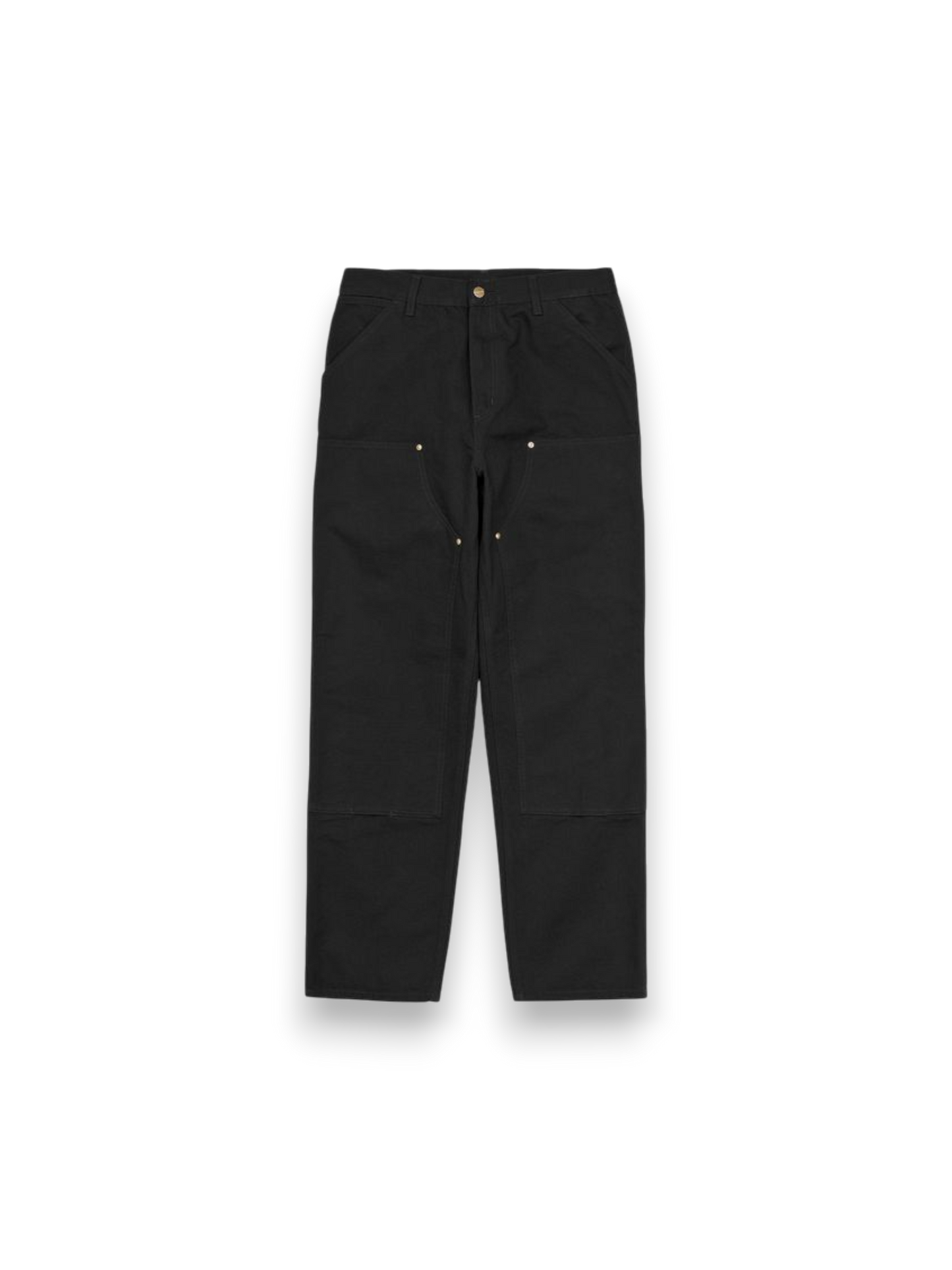 Carhartt WIP Double Knee Organic Pant Dearborn Pantaloni (black aged canvas)