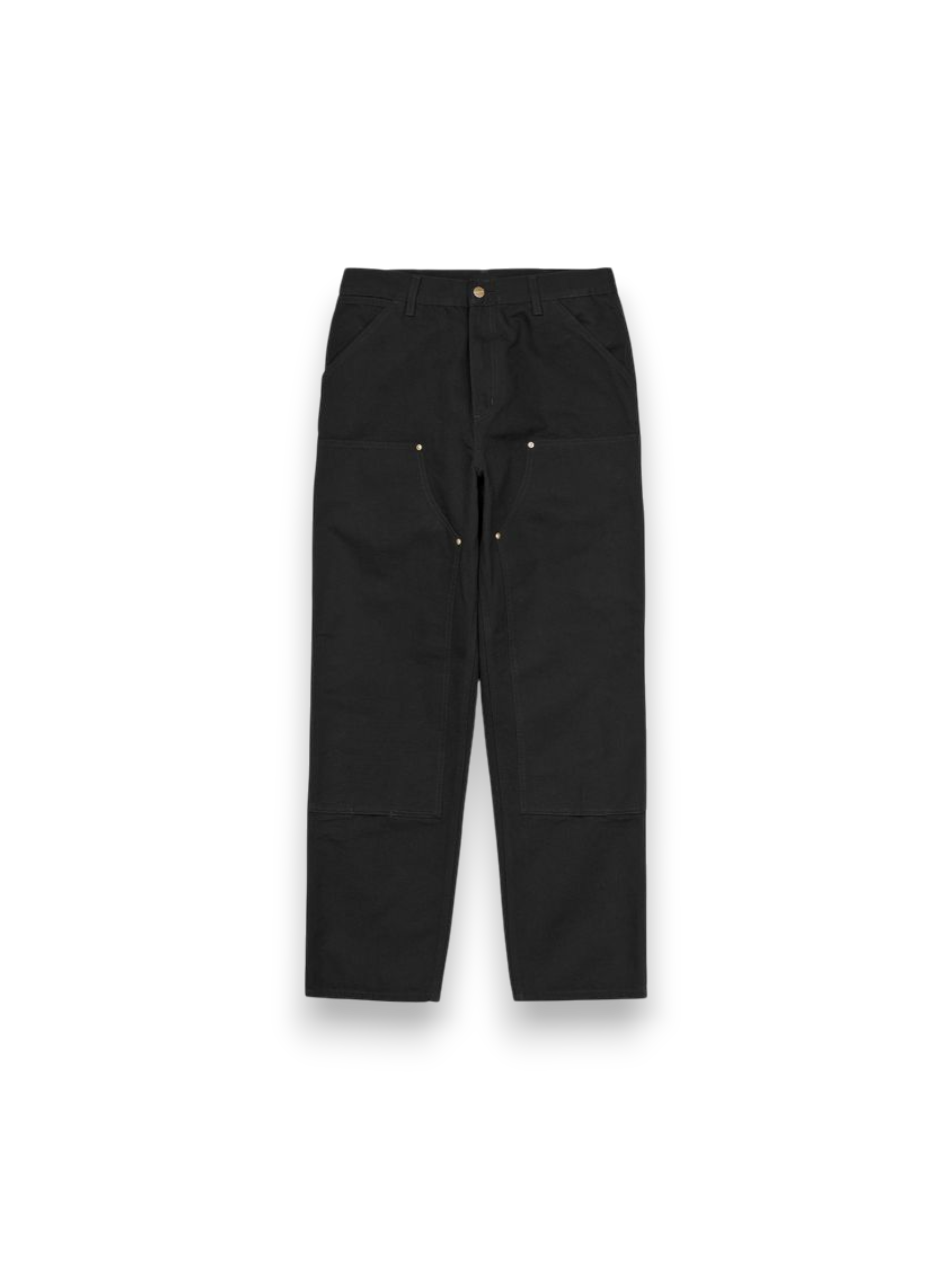 Carhartt WIP Double Knee Organic Pant Dearborn Pantaloni (black aged canvas)