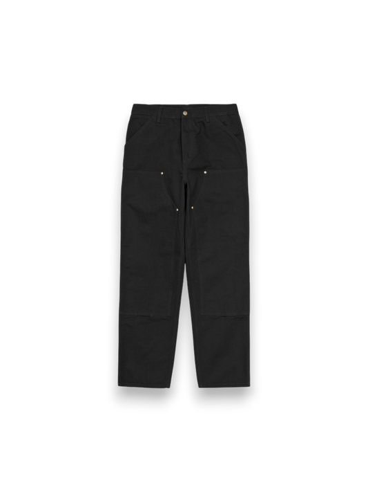 Carhartt WIP Double Knee Organic Pant Dearborn Pantaloni (black aged canvas)