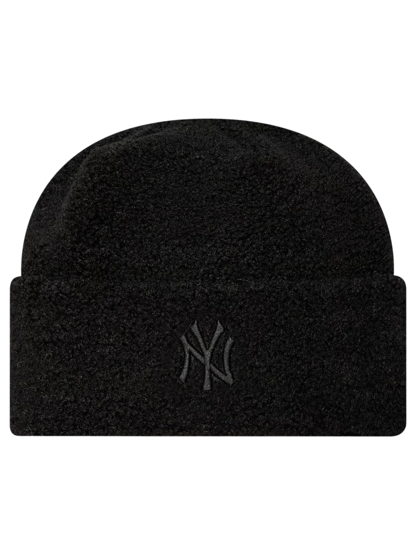 New Era New York Yankees Womens Borg Black Cuff Knit Beanie Hat