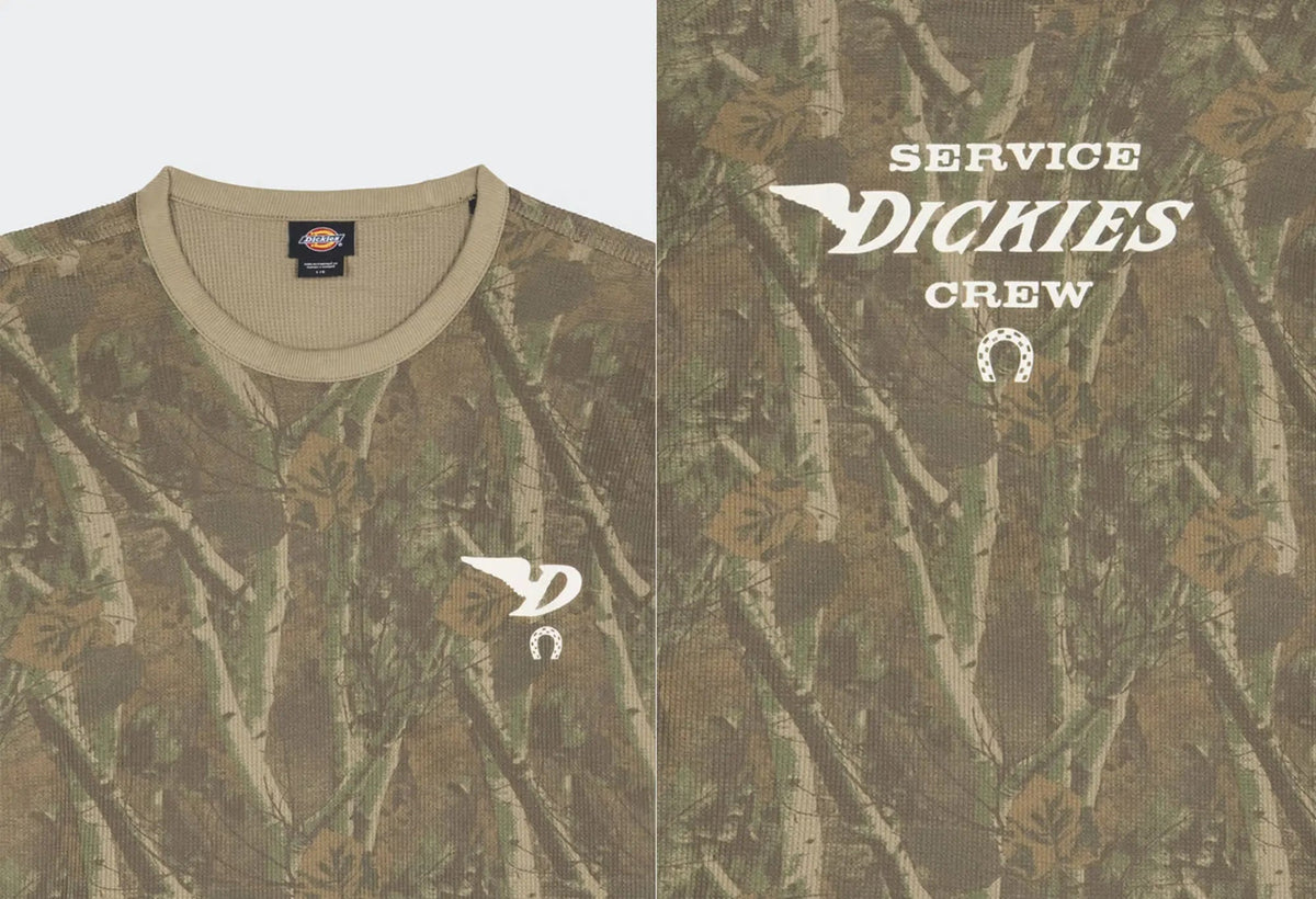 Dickies Bradenton Waffle LS Tee Camo