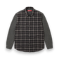 Supreme Houndstooth Plaid Flannel Shirt 'Black'