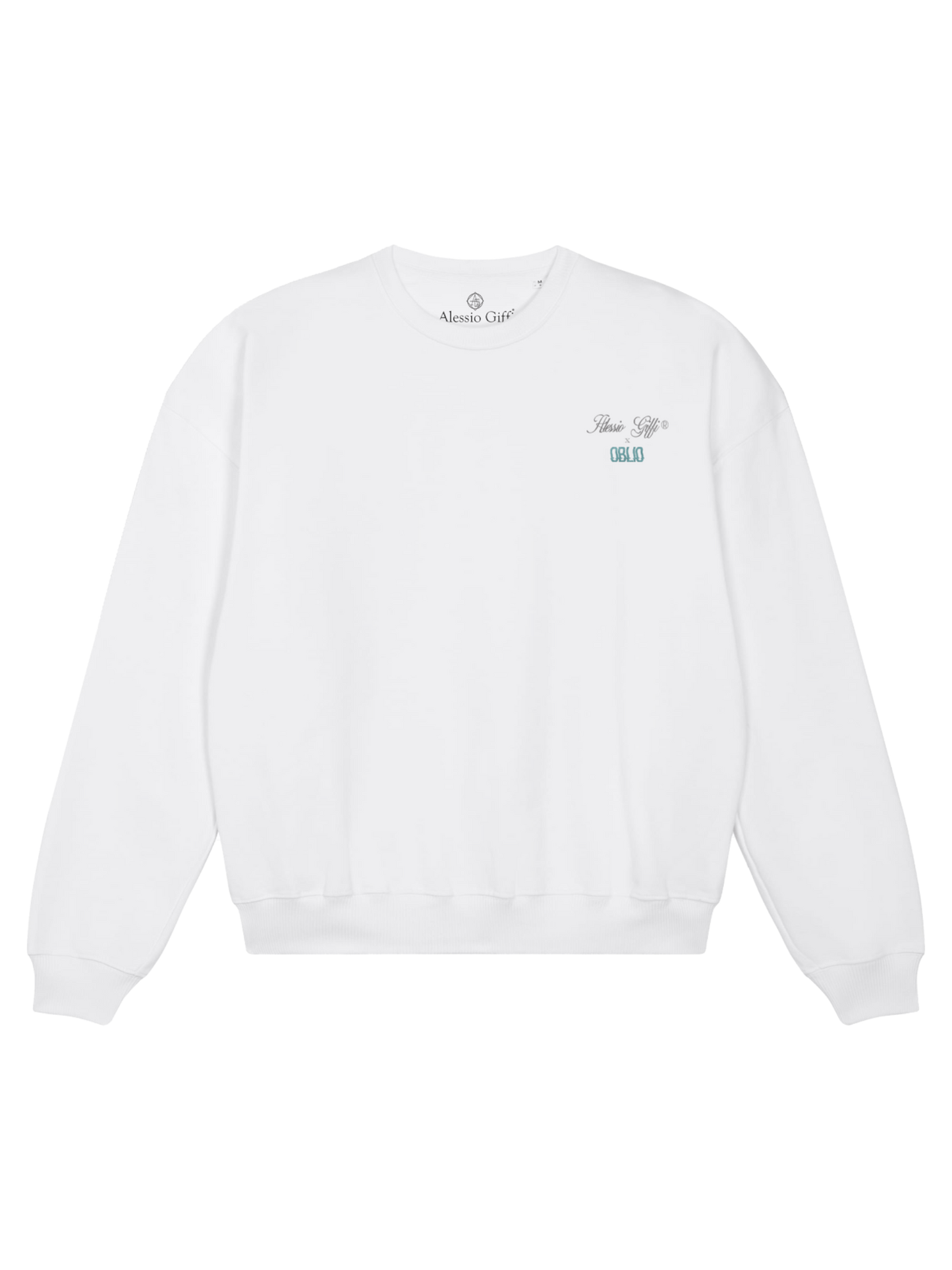 Oblio x Alessio Giffi Crewneck pop up Parma White