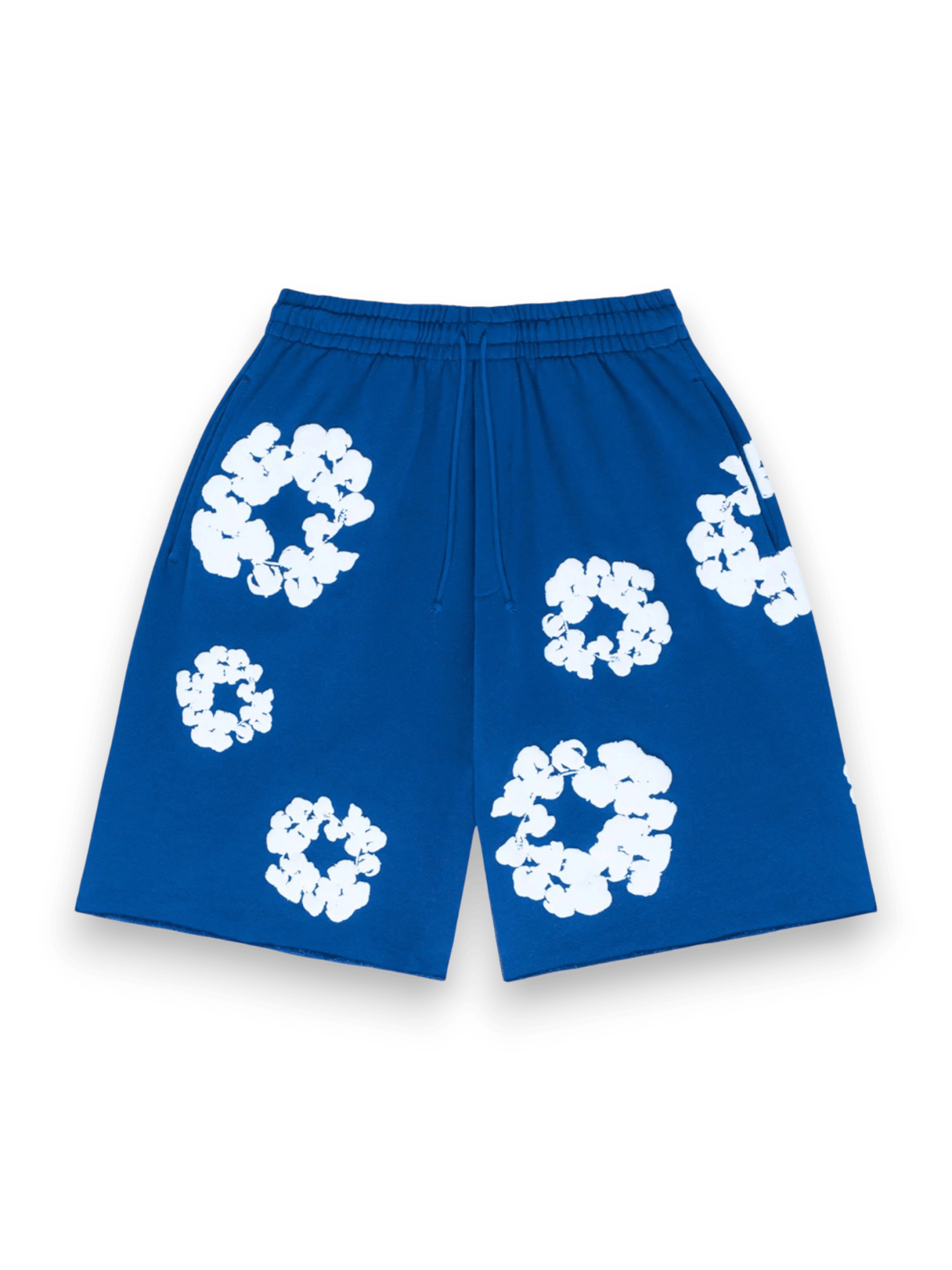 Denim Tears The Cotton Wreath Shorts Royal Blue