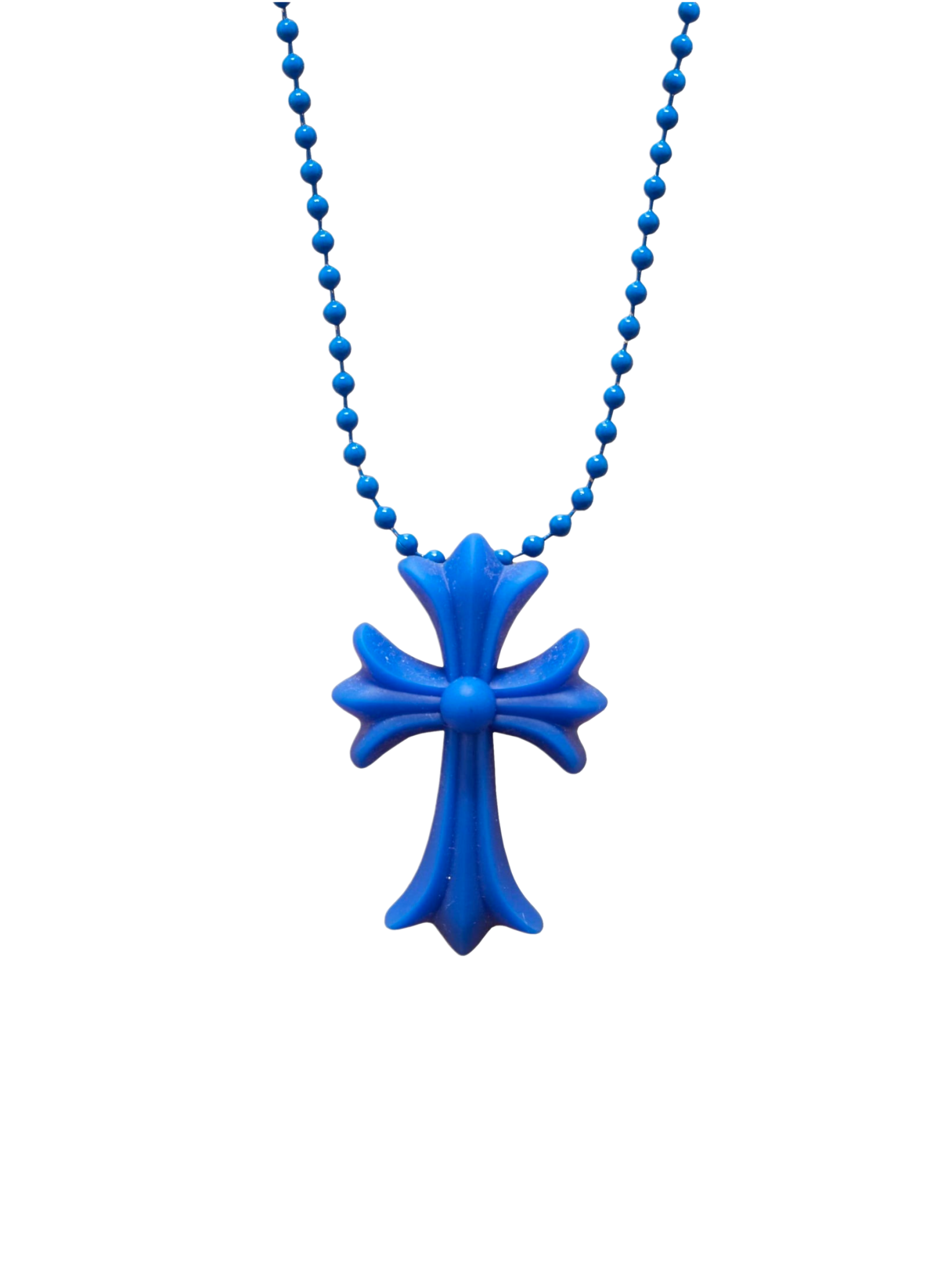 Chrome Hearts Cross Blue Ball Chain