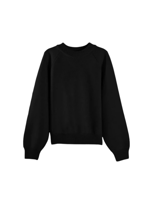 Garment Workshop Knitted Crewneck Chaos Black