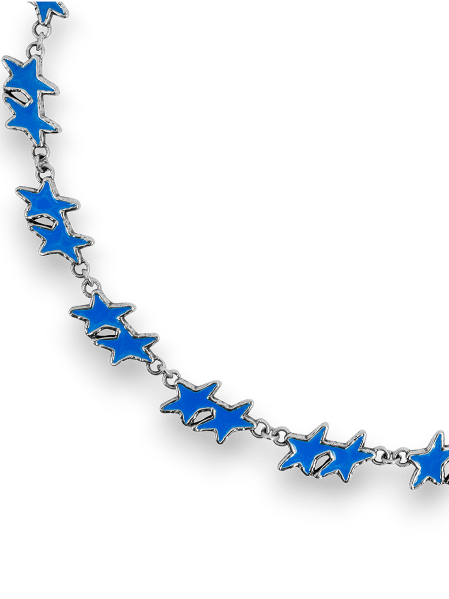 Twojeys Light Blue Melted Stars Necklace