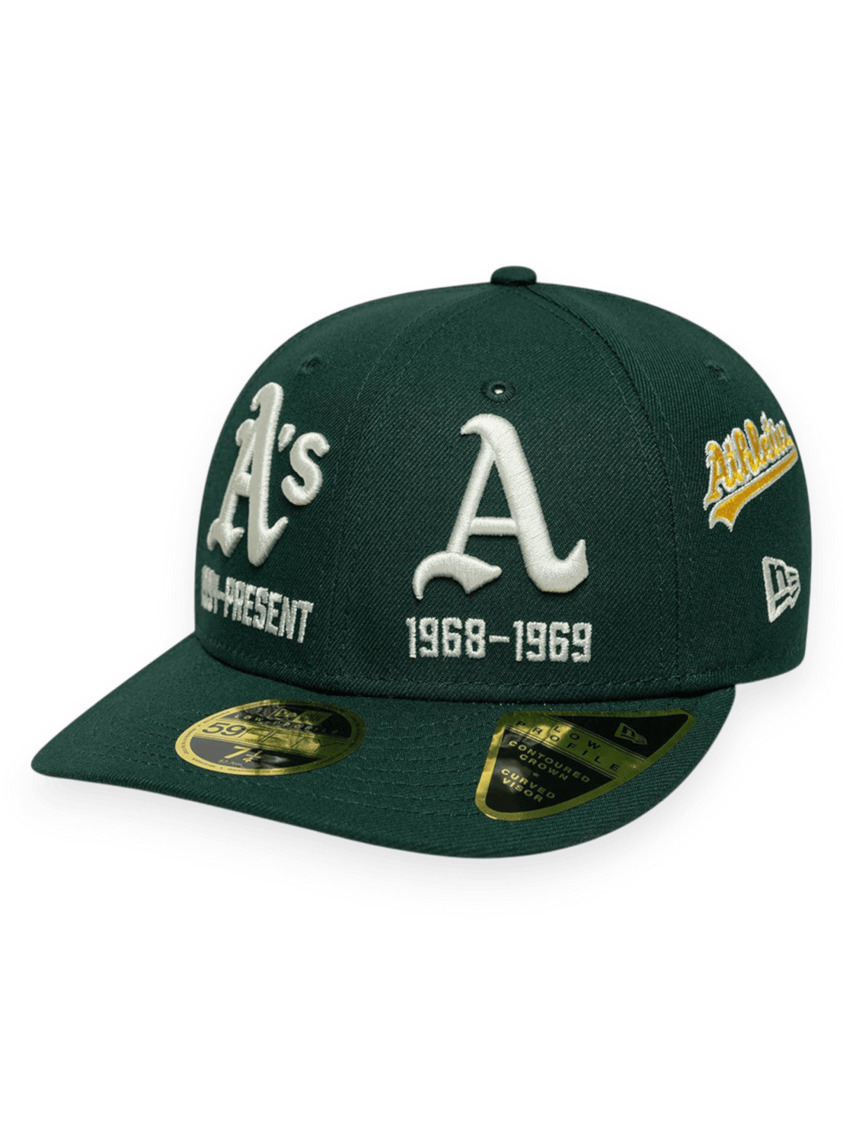 New Era Cap 59FIFTY Fitted Low Profile Athletics MLB Historic Dark Green