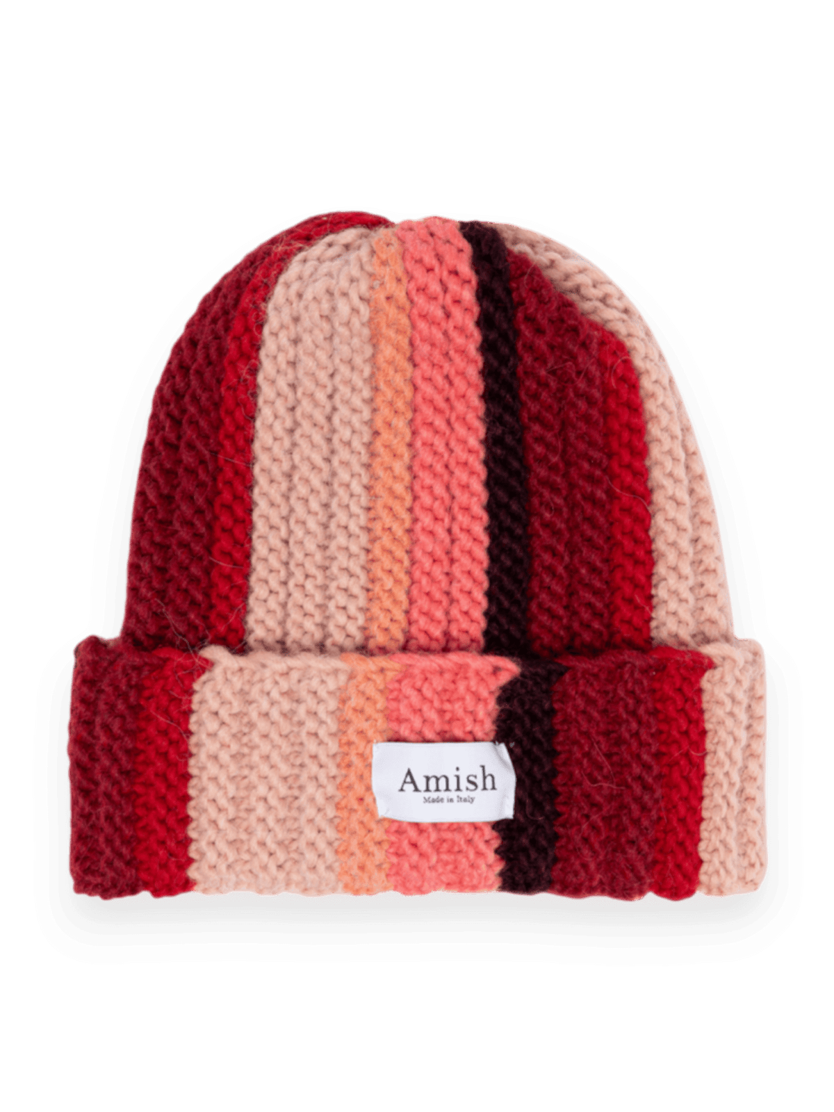 Amish Nomad Beanie Hat Pink Mix