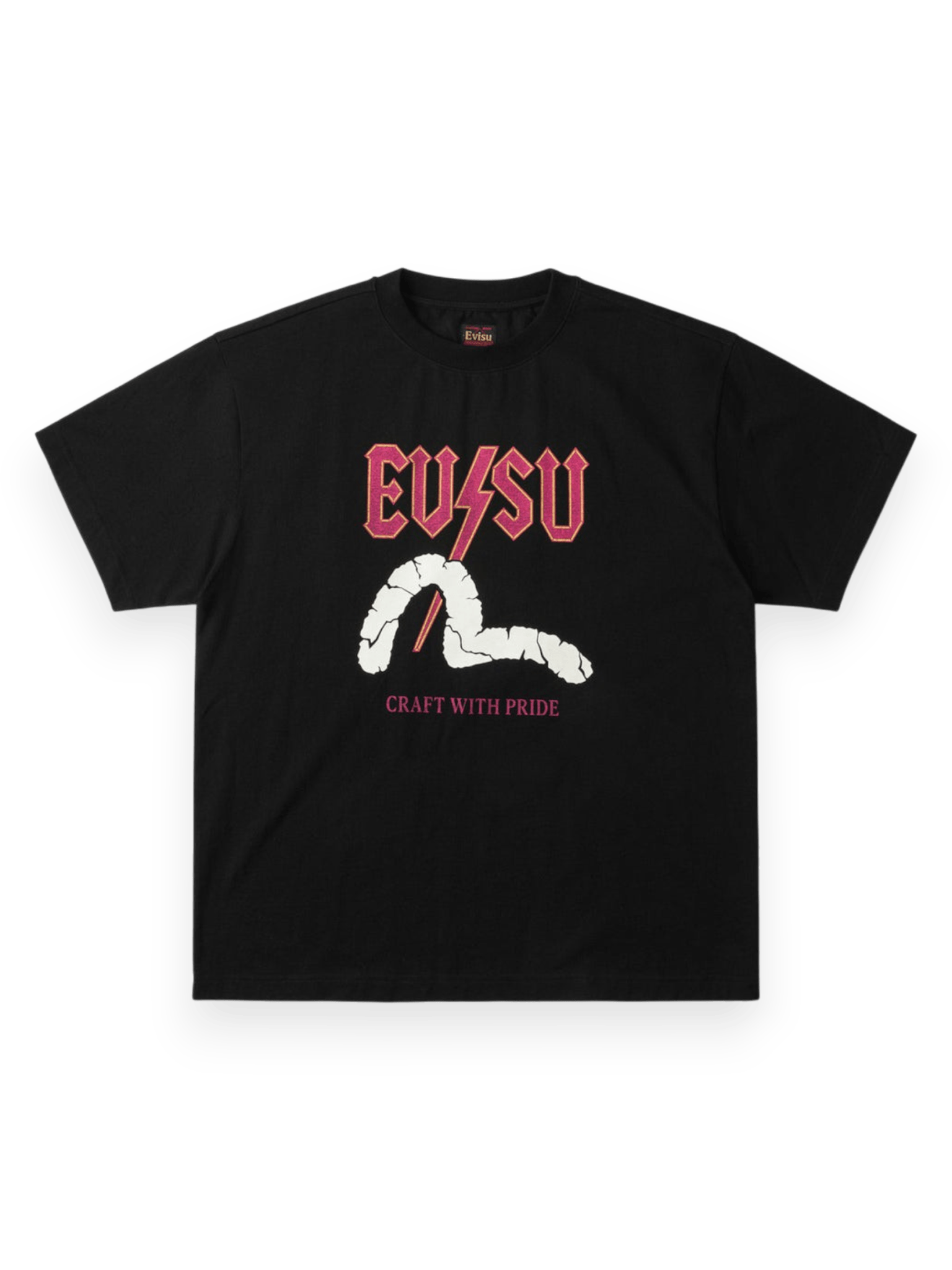 Evisu Lightning Seagull Graphic Print T-shirt