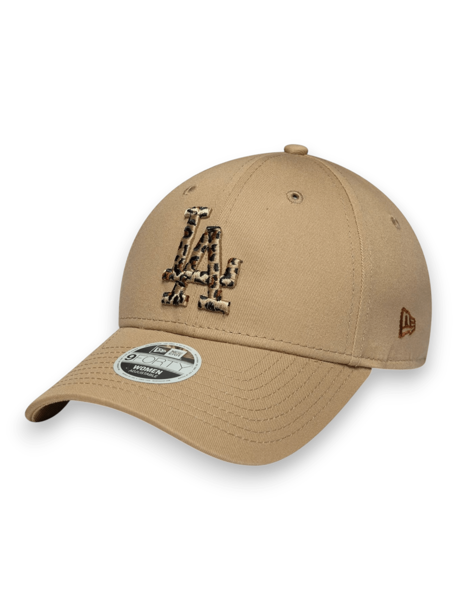 New Era 9FORTY LA Dodgers Womens MLB Animal Infill Light Beige Cap