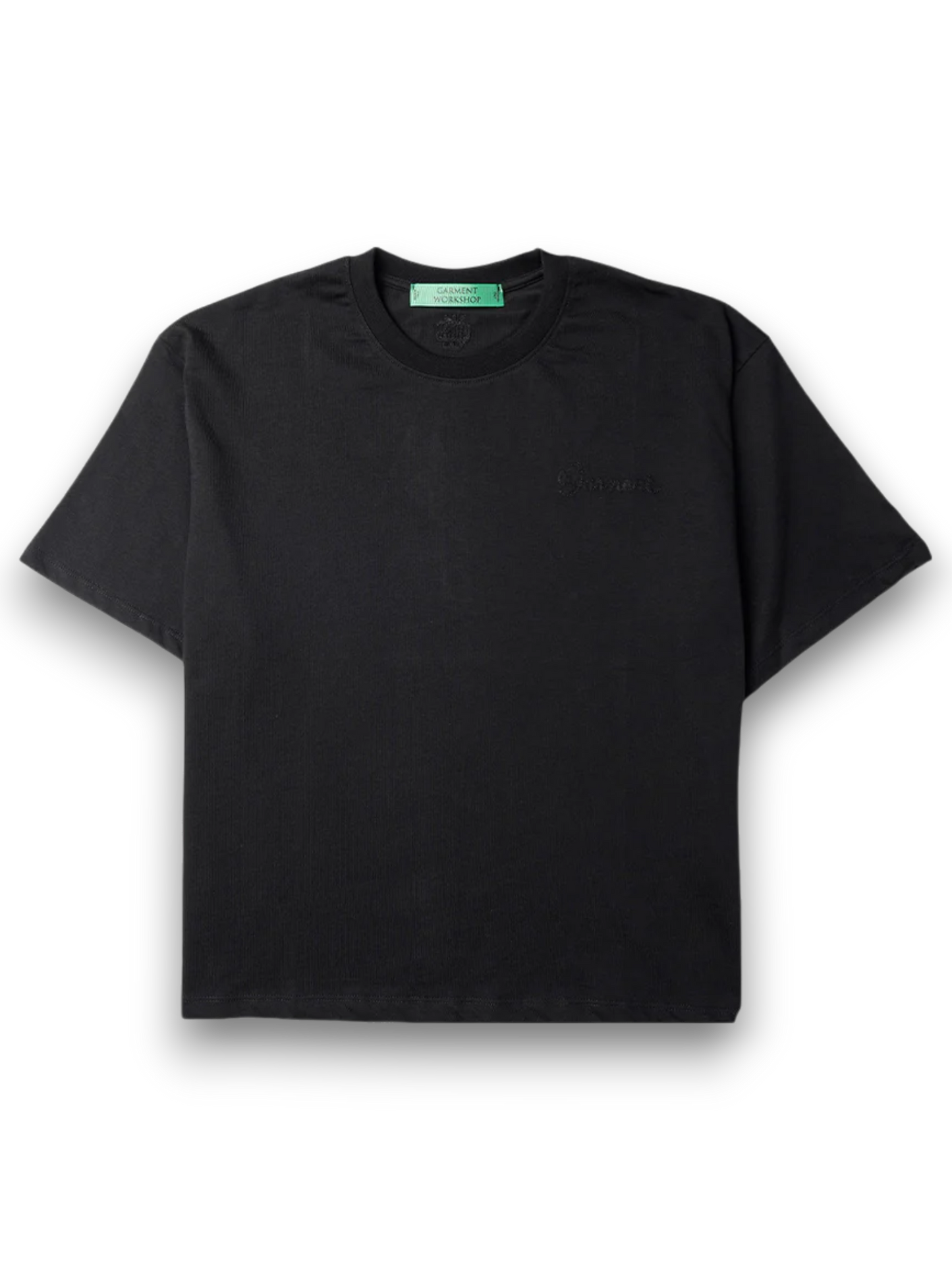 Garment Workshop Double Embroidery Tee Chaos Black