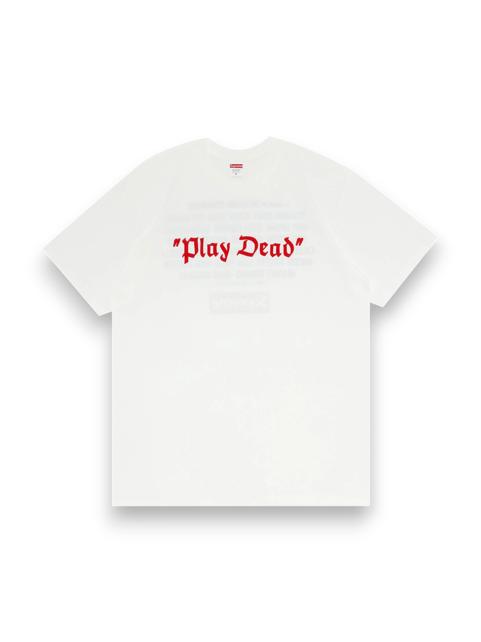 Supreme Play Dead Tee White