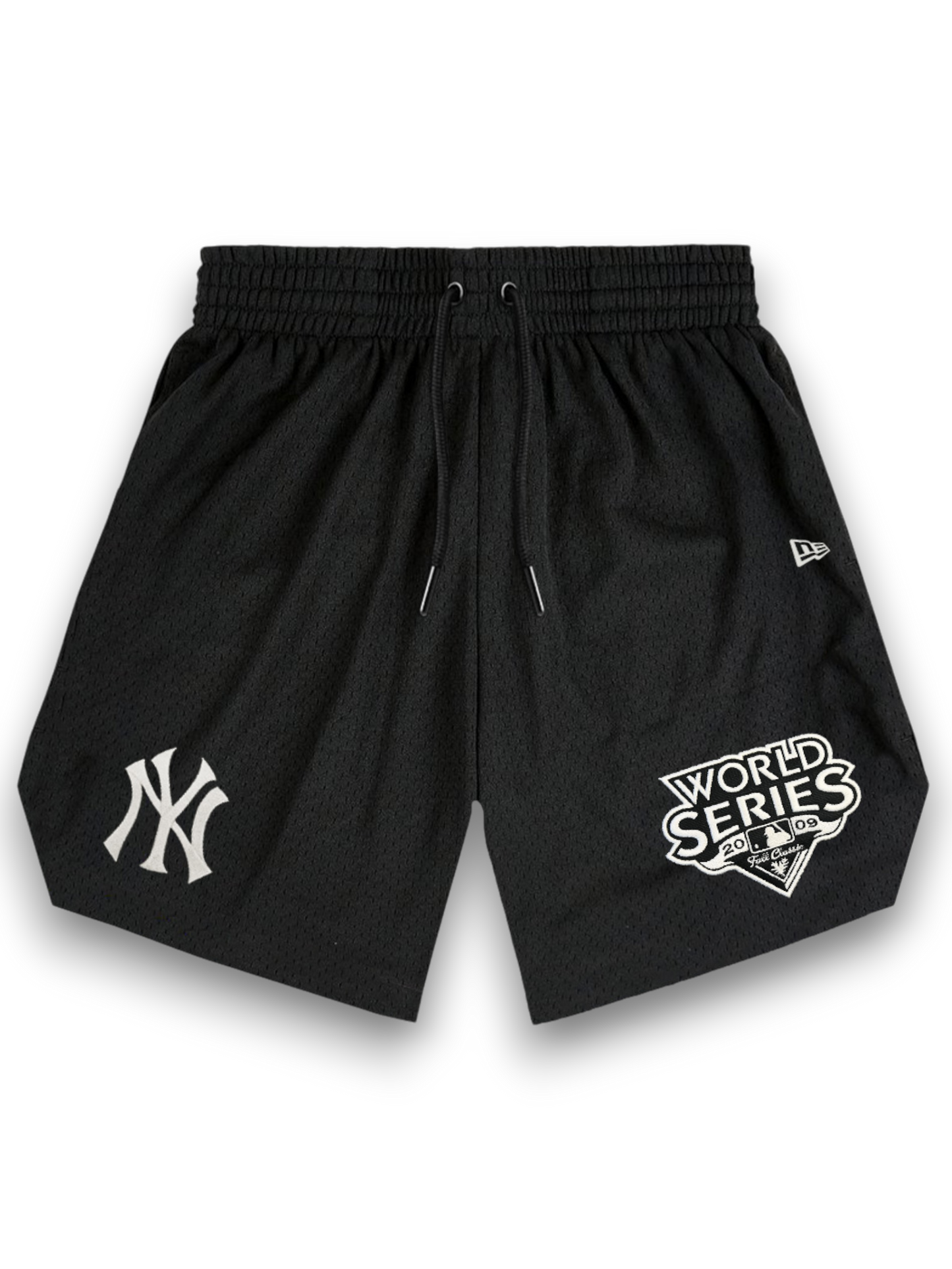 New era New York Yankees MLB World Series Black Mesh Shorts