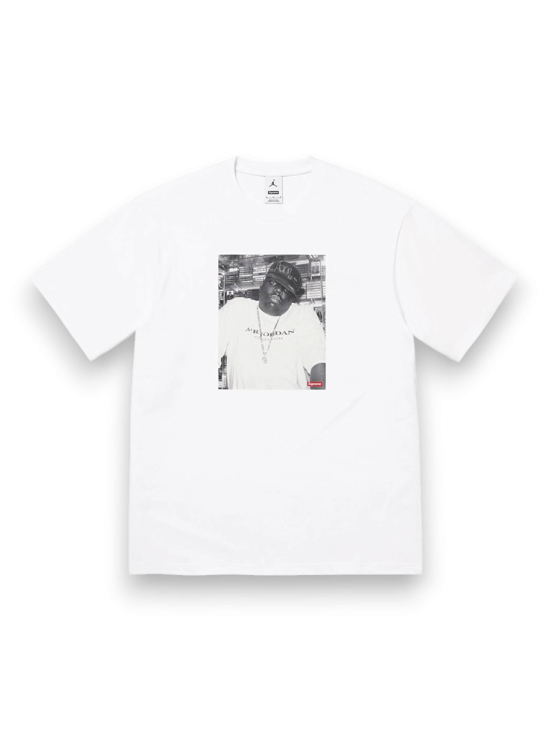 Supreme x Jordan Biggie Short-Sleeve Top 'White'